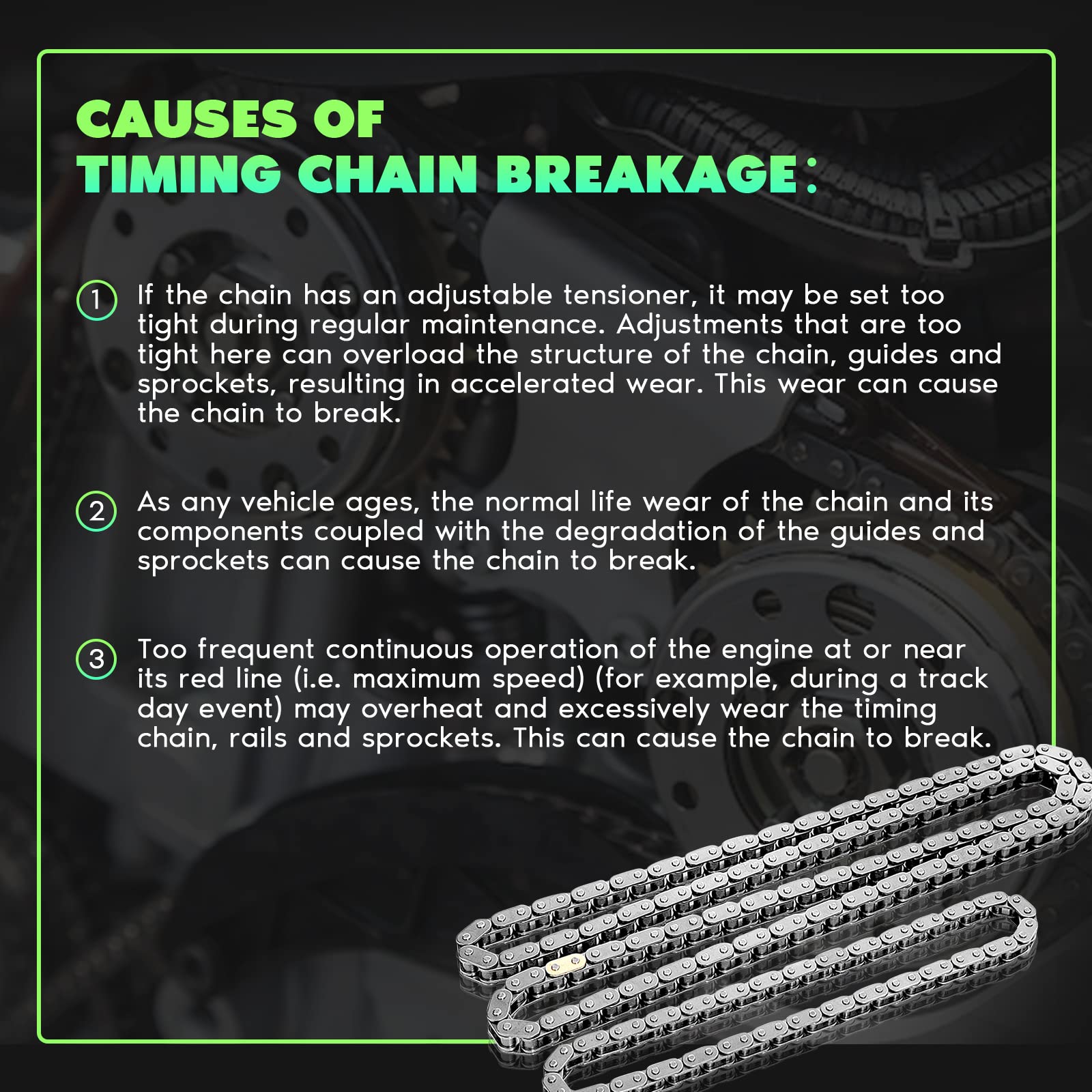 Scitoo L3K9-11-316 L3K9-14-143 Engine Timing Chain Kit Sets Replaces For Mazda 36Cx-7 2.3L 2.5L