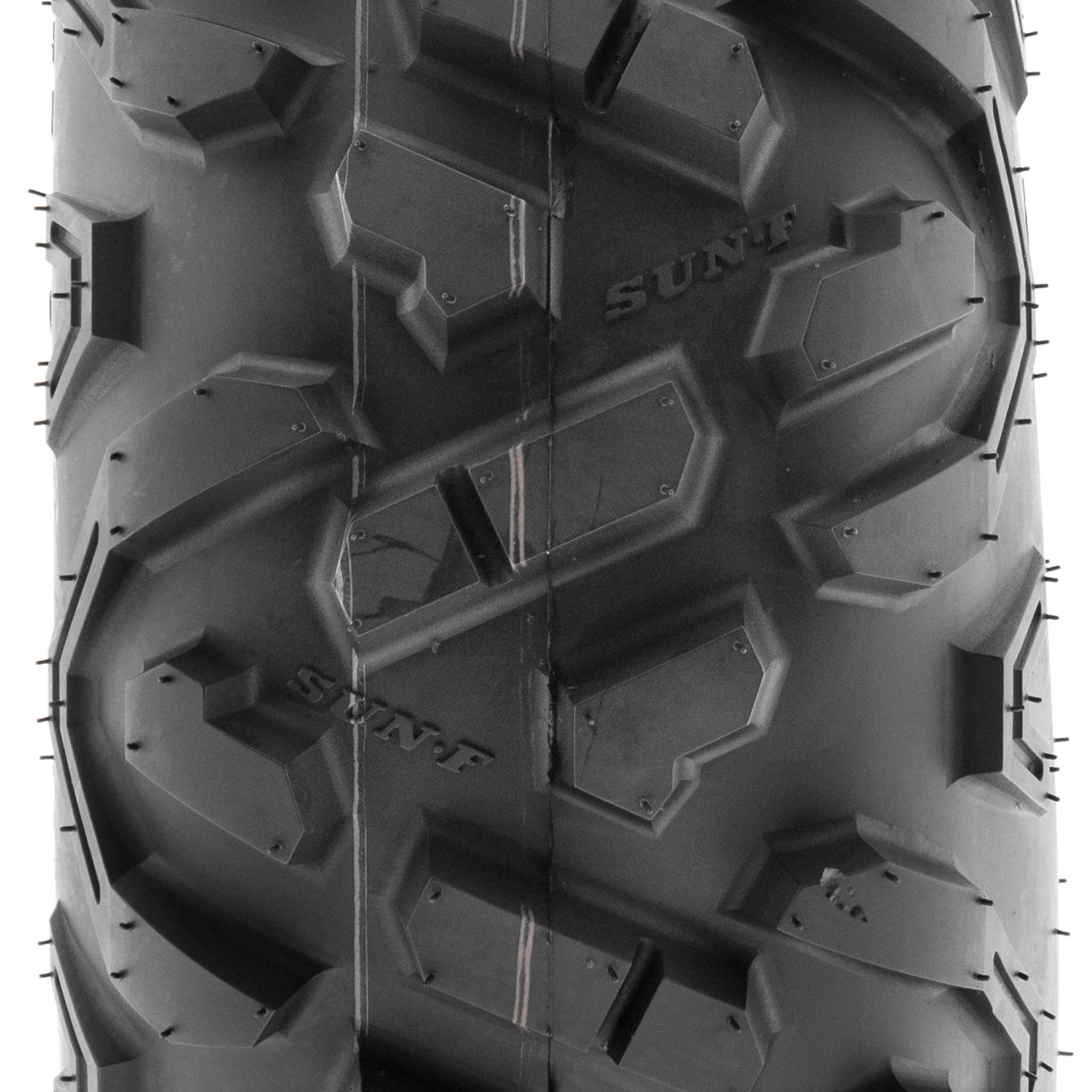 SUNF Set of 4 ATV & Go-Kart Mini Bike Tires, 145/70-6, Rubber, Black, 6 PR
