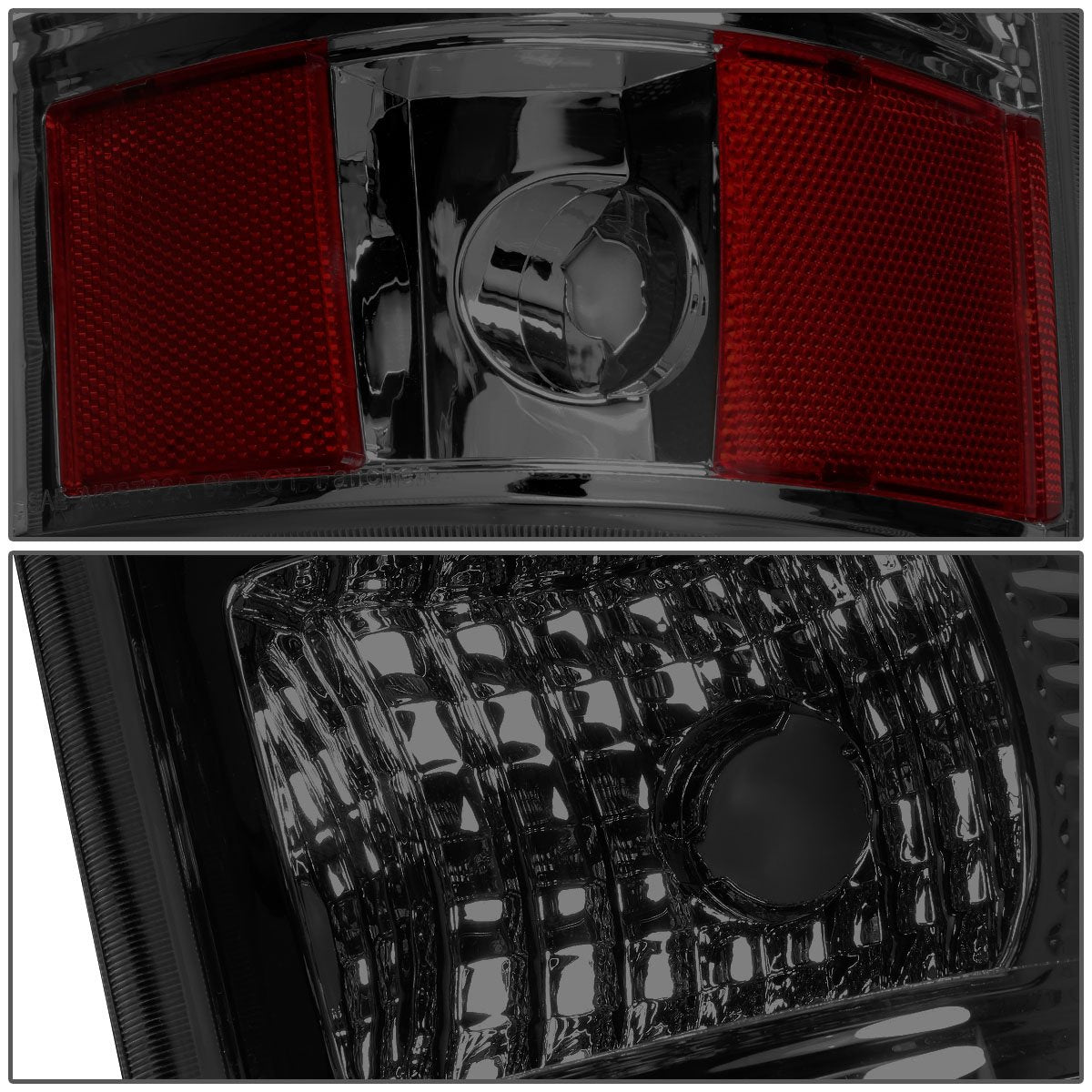 DNA MOTORING TL-CSIL03-LED-RD3D-CH-SM LED 3D Tail Light Assembly Driver & Passenger Side [Compatible with 03-06 Silverado / 07 Sierra]
