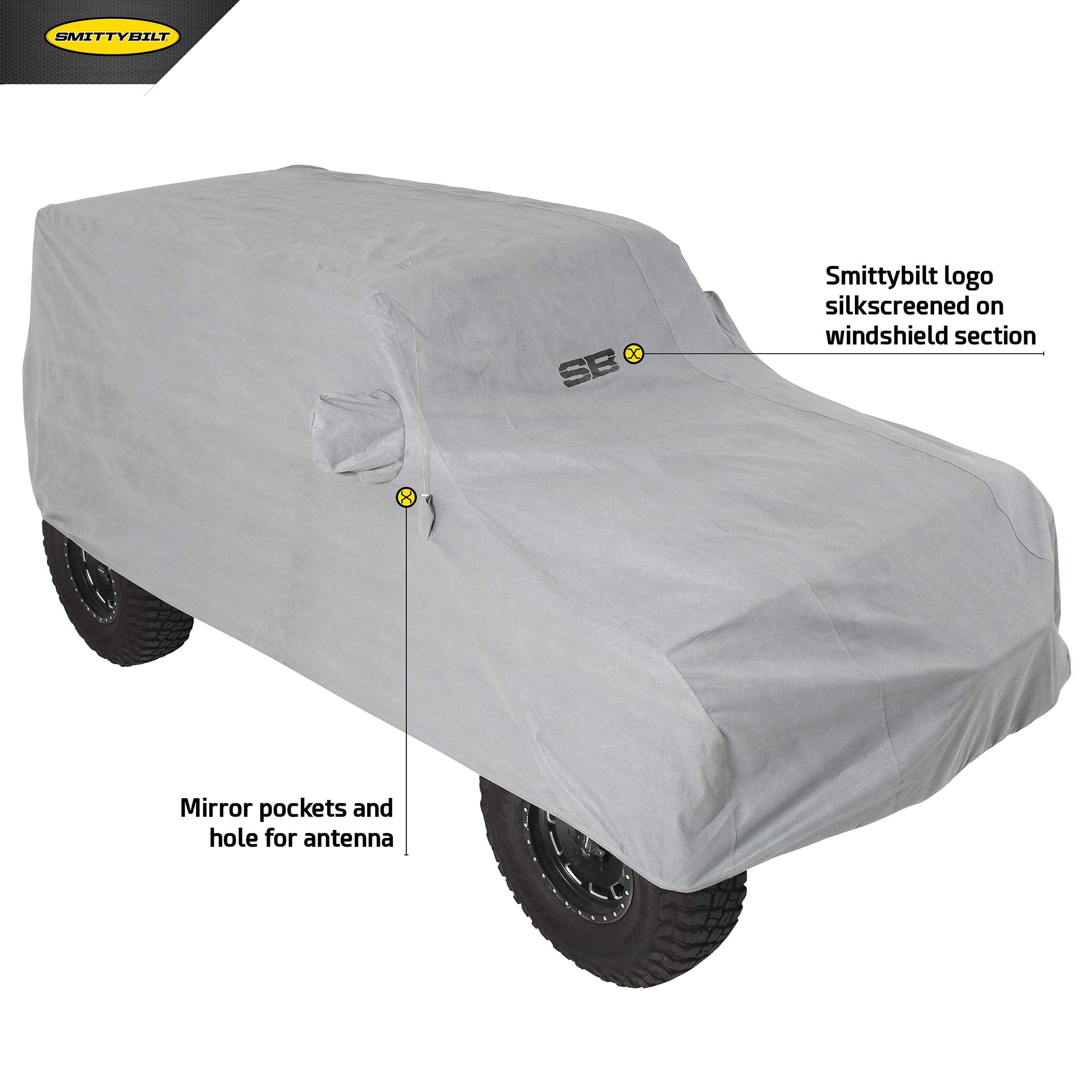 Smittybilt Full Climate Jeep Cover (Gray) - 845