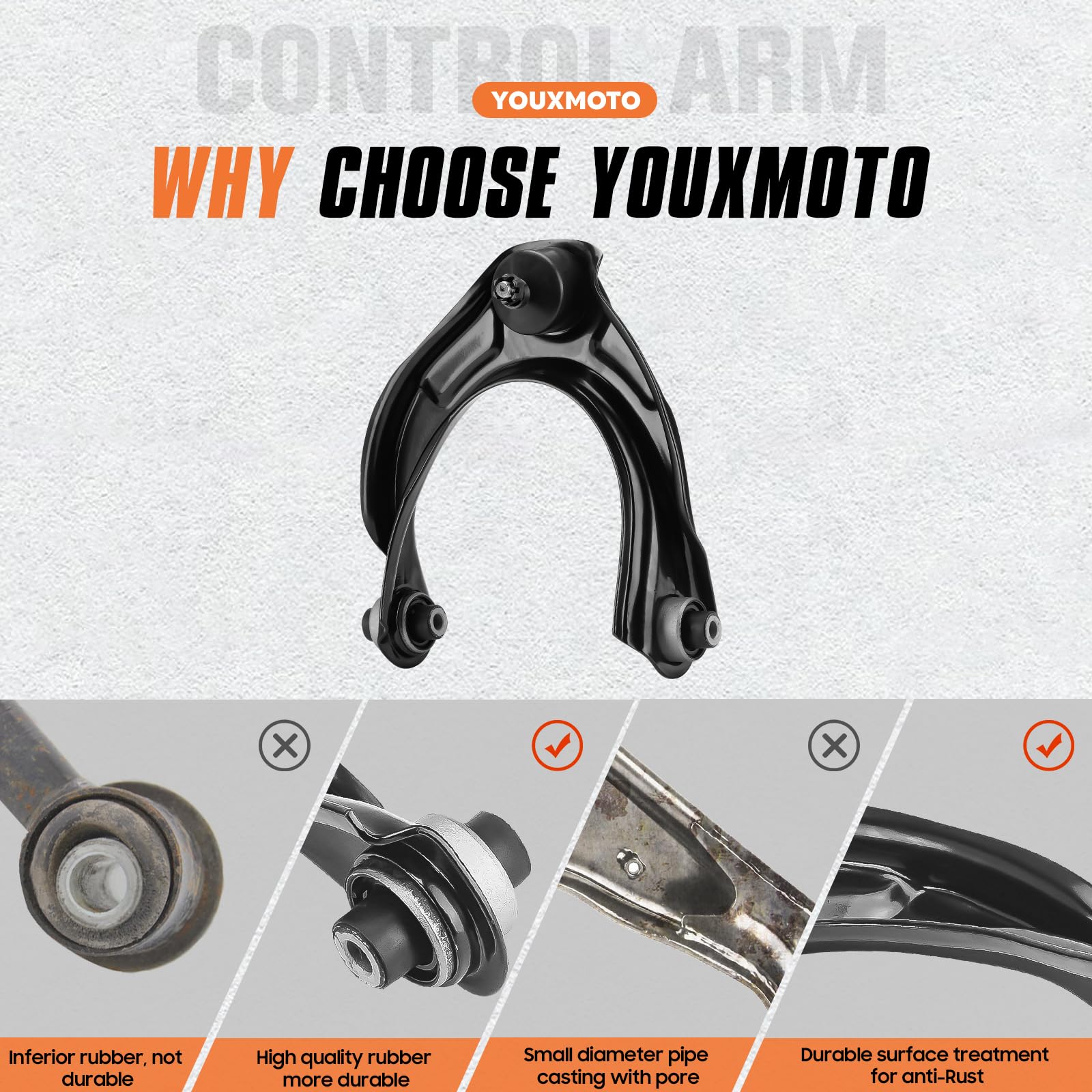 Front Upper Driver & Passenger Control Arms Suspension Kits Fit For Acura Tl And Tsx 2009-2014, Fit For Honda Accord 2008-2012,