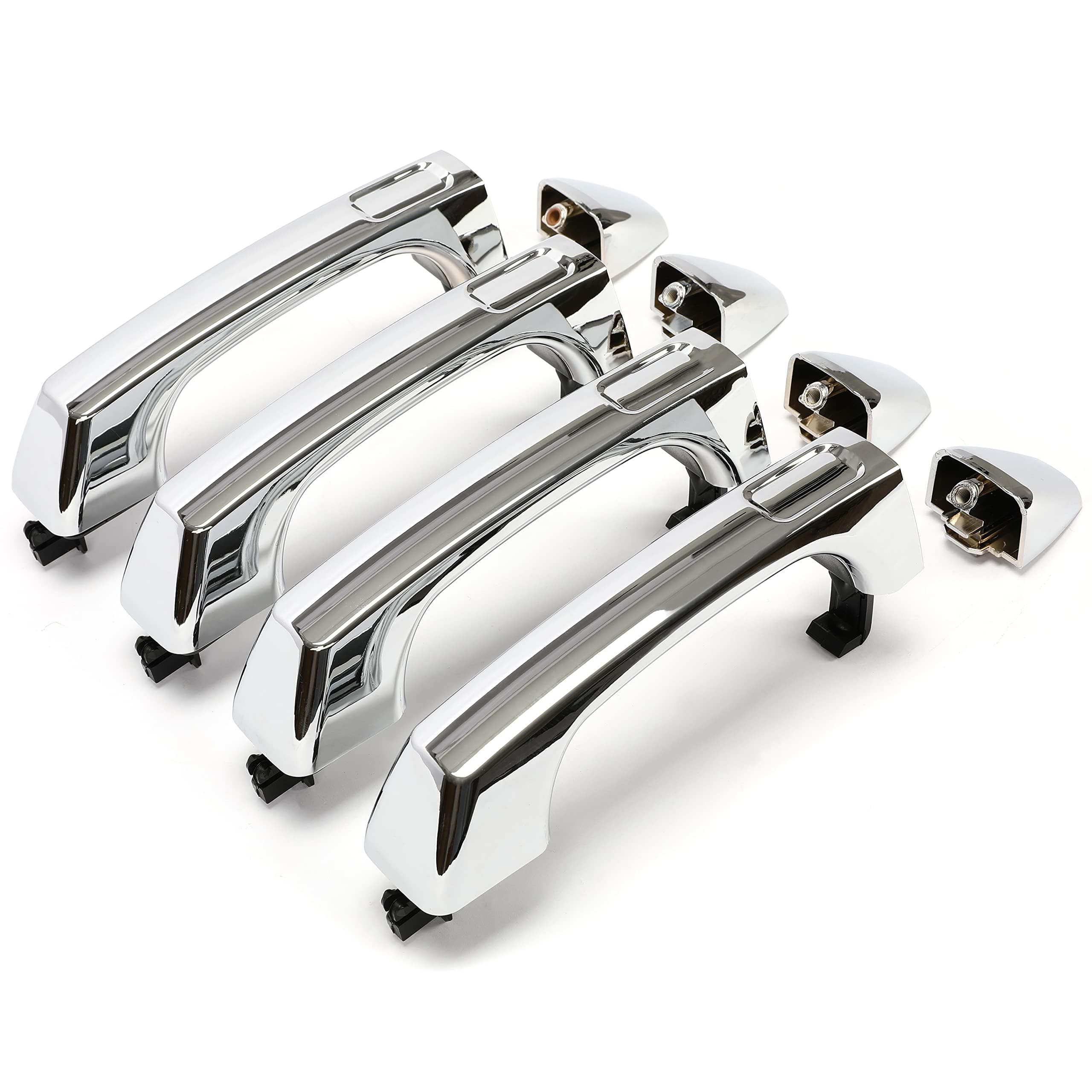 ECOTRIC Exterior Door Handle W/Cap Replacement Compatible with 2006-2010 Hummer H3 & 2008-2010 Alpha & 2007-2009 H3 X & 2009-201