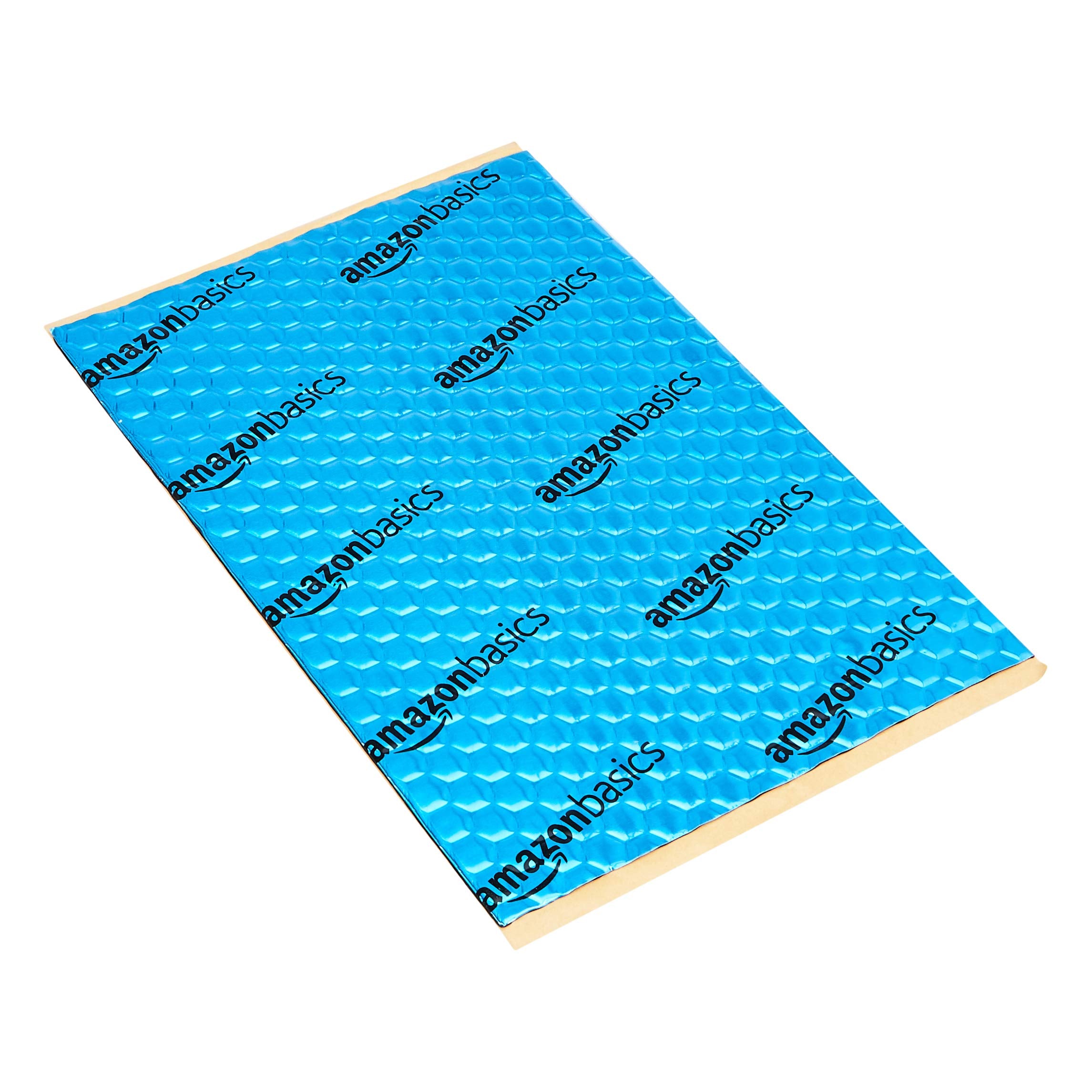 Amazon Basics Car Sound Deadening Mat, Rubber, 9.8″ x 15.7″, Blue, Model AMZ1903, 34-Piece Set