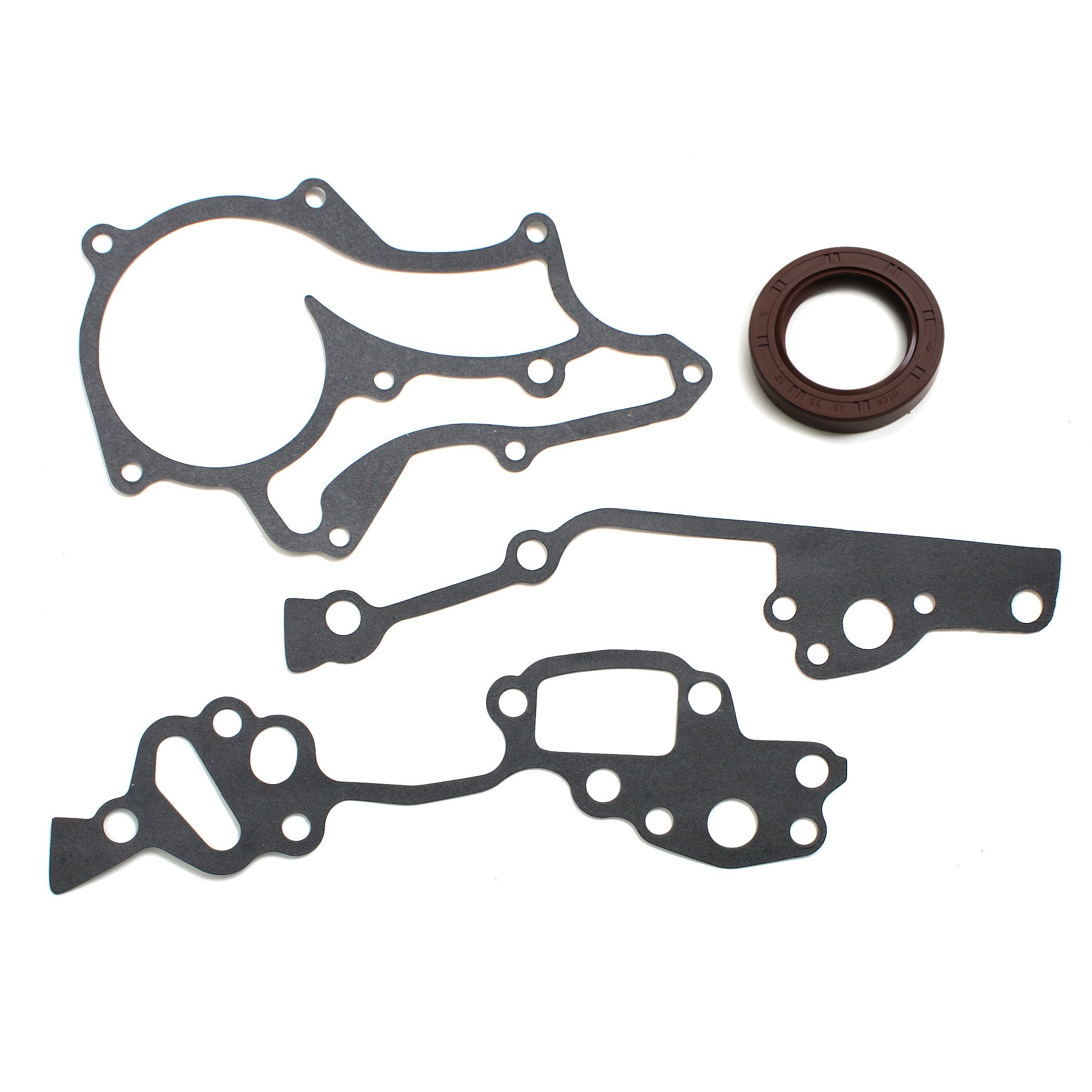 CNS Timing Chain Kit (2 Heavy Duty Metal Guide Rails & Bolts), Water Pump, & Oil Pump Compatible with Toyota 2.4L Pickup 22RE 22REC 85-95