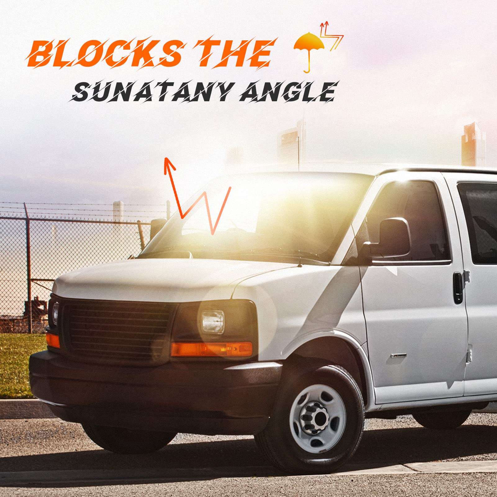 Left & Right Sun Visor for 1999-2014 Chevy Express & GMC Savana 1500, 1999-2019 Express & Savana 2500 3500, Driver & Passenger S