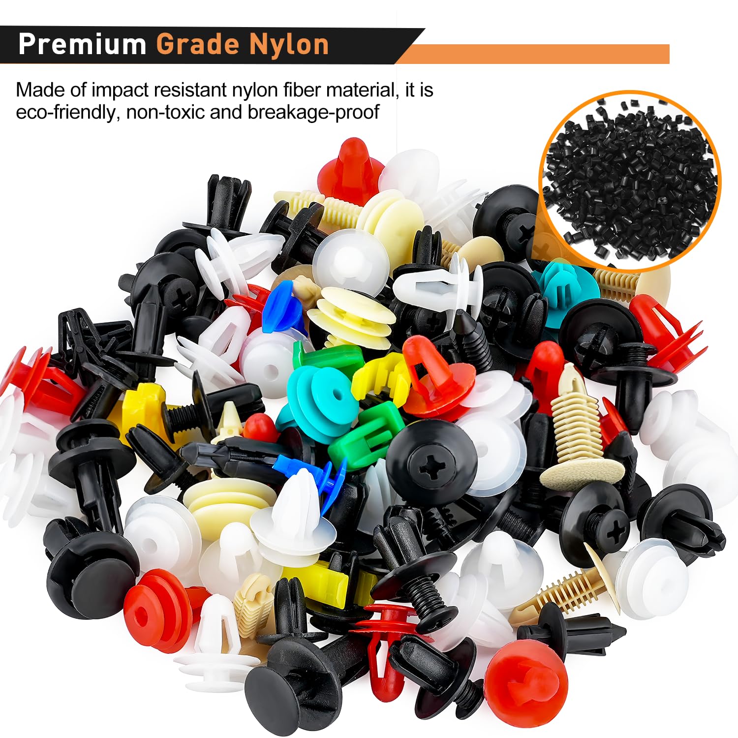 Gooacc 501Pcs Universal Car Clips Mixed Auto Bumper Fender Trim Door Panel Shield Engine Cover Retainer Rivet Push Clips With Fa