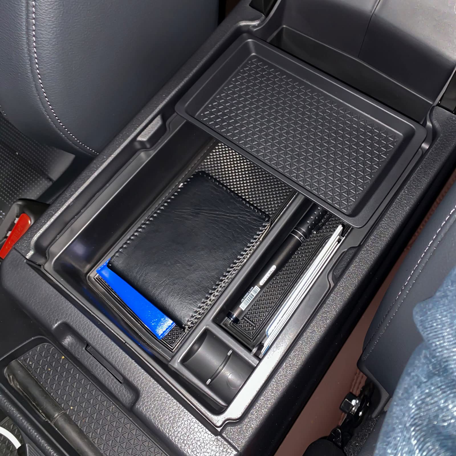 Neepiar Center Console Organizer Compatible With 2025 2024 2023 Honda Cr-V Armrest Storage Box Coin And Glass Holder Abs Plastic