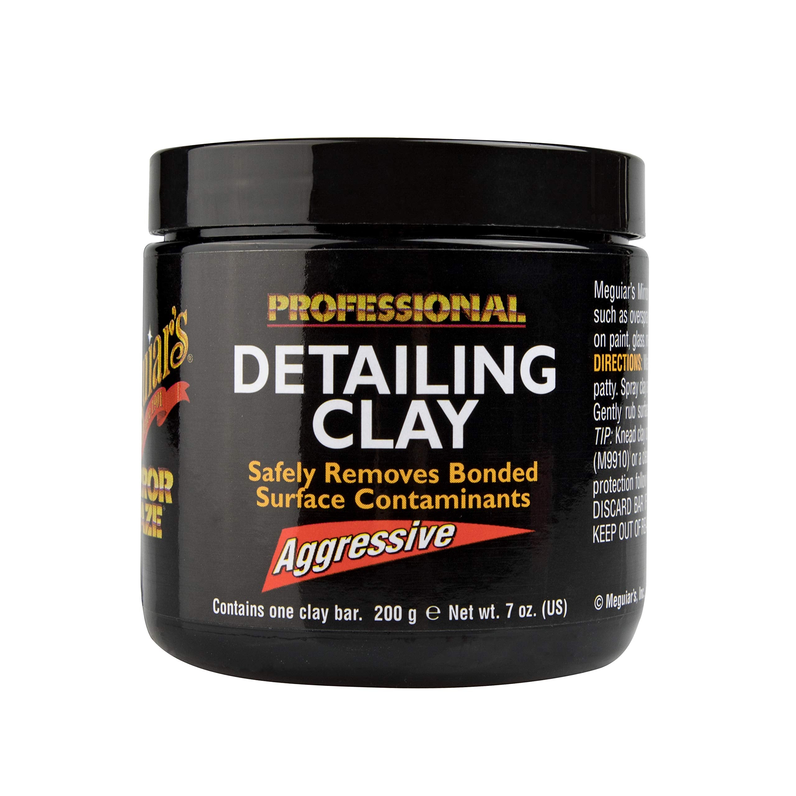 Meguiars Professional Aggressive Detailing Clay C2000 - Professional Automotive Detailing Clay Removes Contaminants & Smooths Pa
