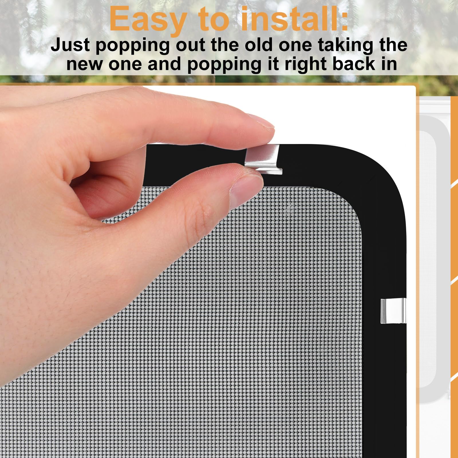 Datanly 16 Pcs RV Window Replacement Clips, Silver, 1/2 Inch, Screen Installer Retainers for RV Screen Frame Repairs