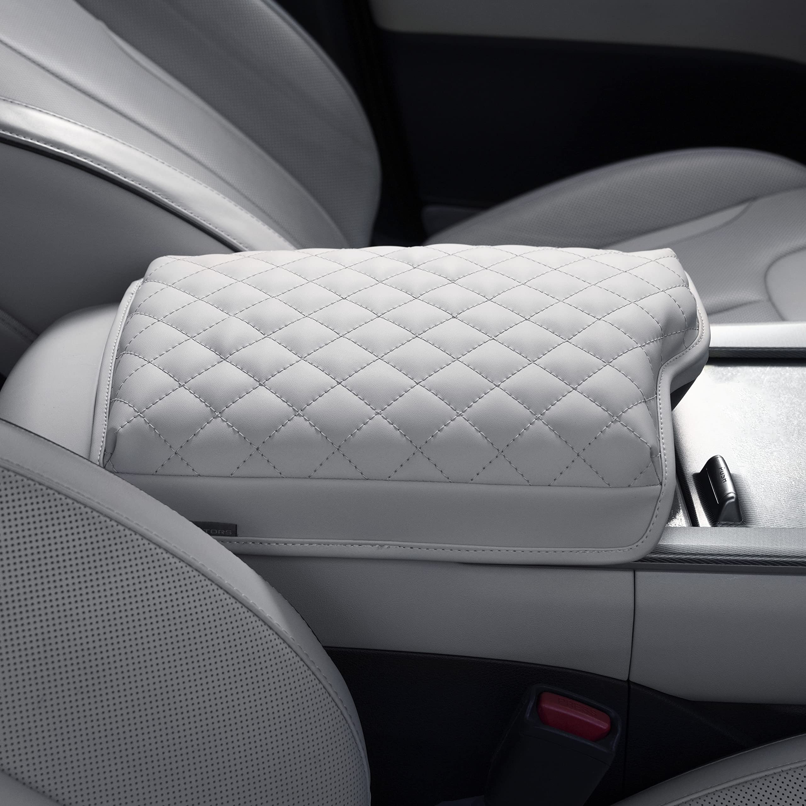 Kmmotors Palisade(2019-2023) Center Console Cover, Armrest Cushion, Console Protector, Palisade Accessories (Palisade, Beige 2)