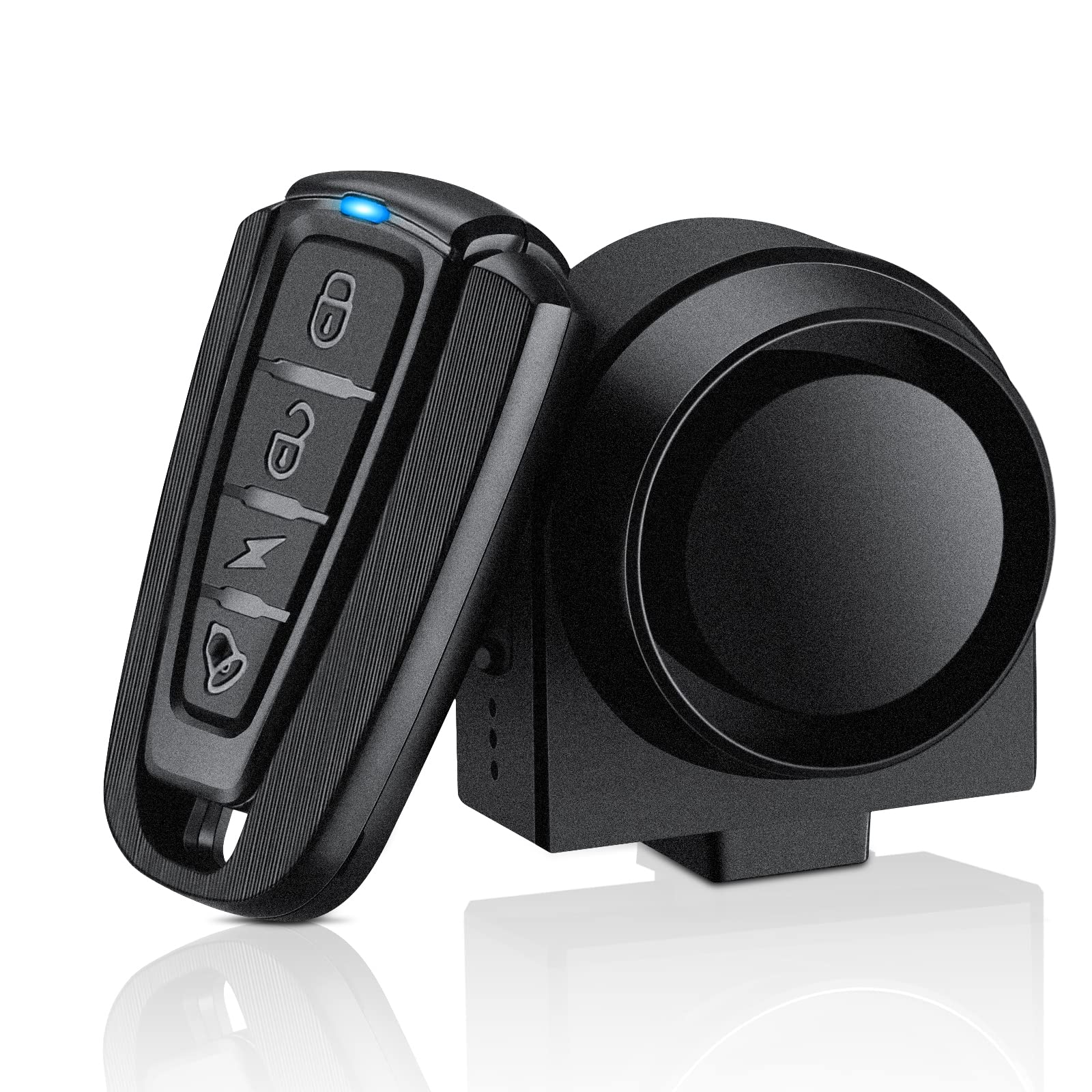ONVIAN Rechargeable Bike Alarm with Wireless Remote, Motion Sensor Alarm for E-Bike Motorcycle Bicycle Scooter Car, Volume Adjus