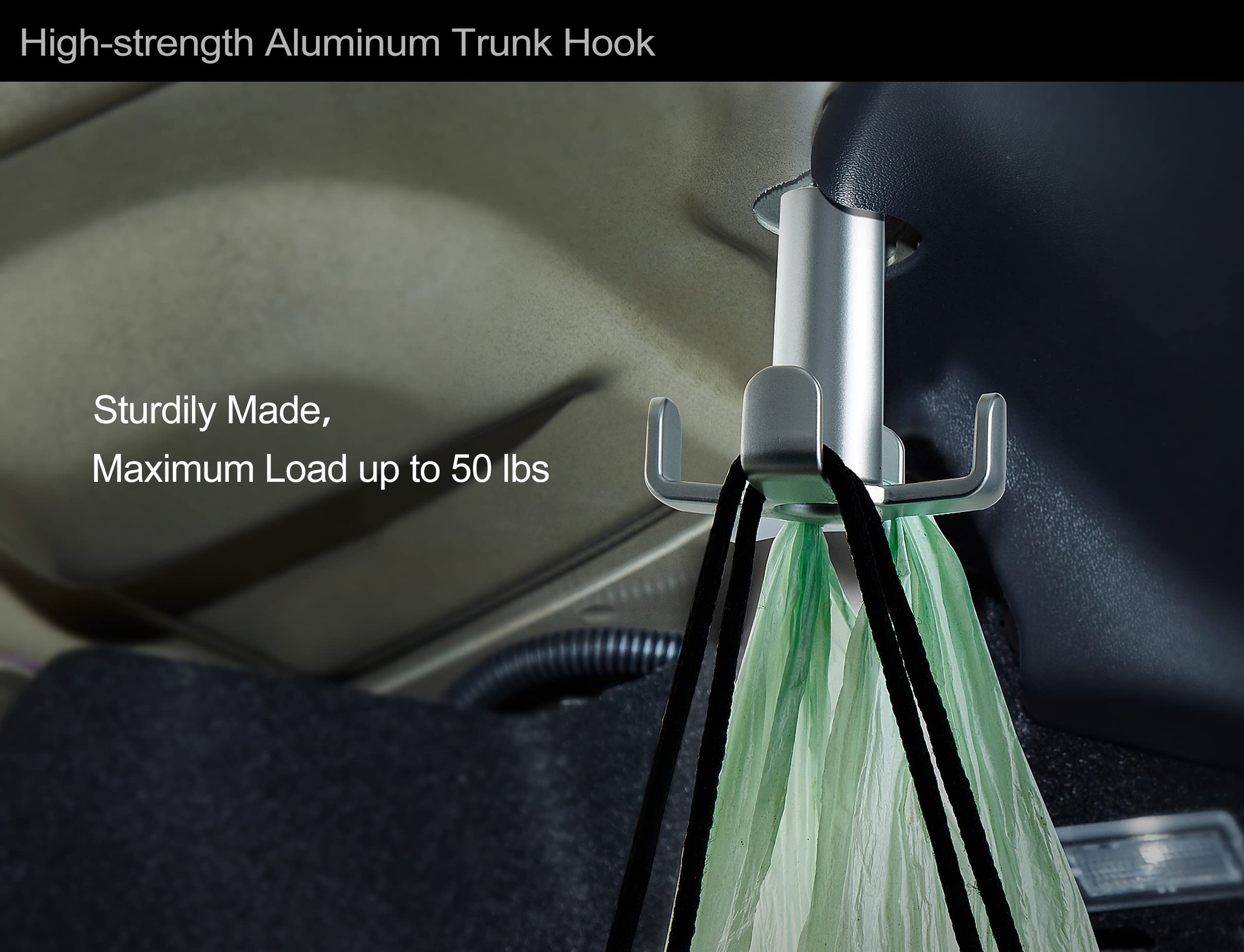 Tesla Model 3 Trunk Hook Model 3 Hook Tesla Model 3 Grocery Hook Tesla Hook Metal Trunk Hooks For Model 3 Aluminum Trunk Grocery