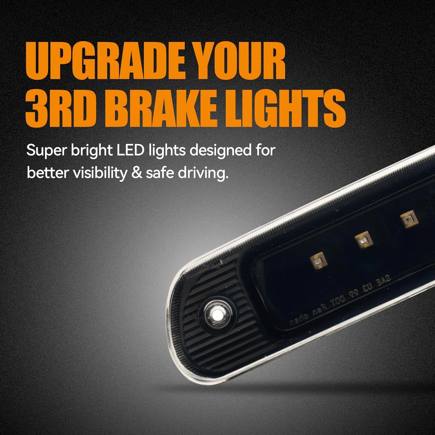 Cxdar Third 3Rd Brake Light Led For 1999-2004 Jeep Grand Cherokee, High Mount Rear Brake Lights Assembly For 99-04 Grand Cheroke