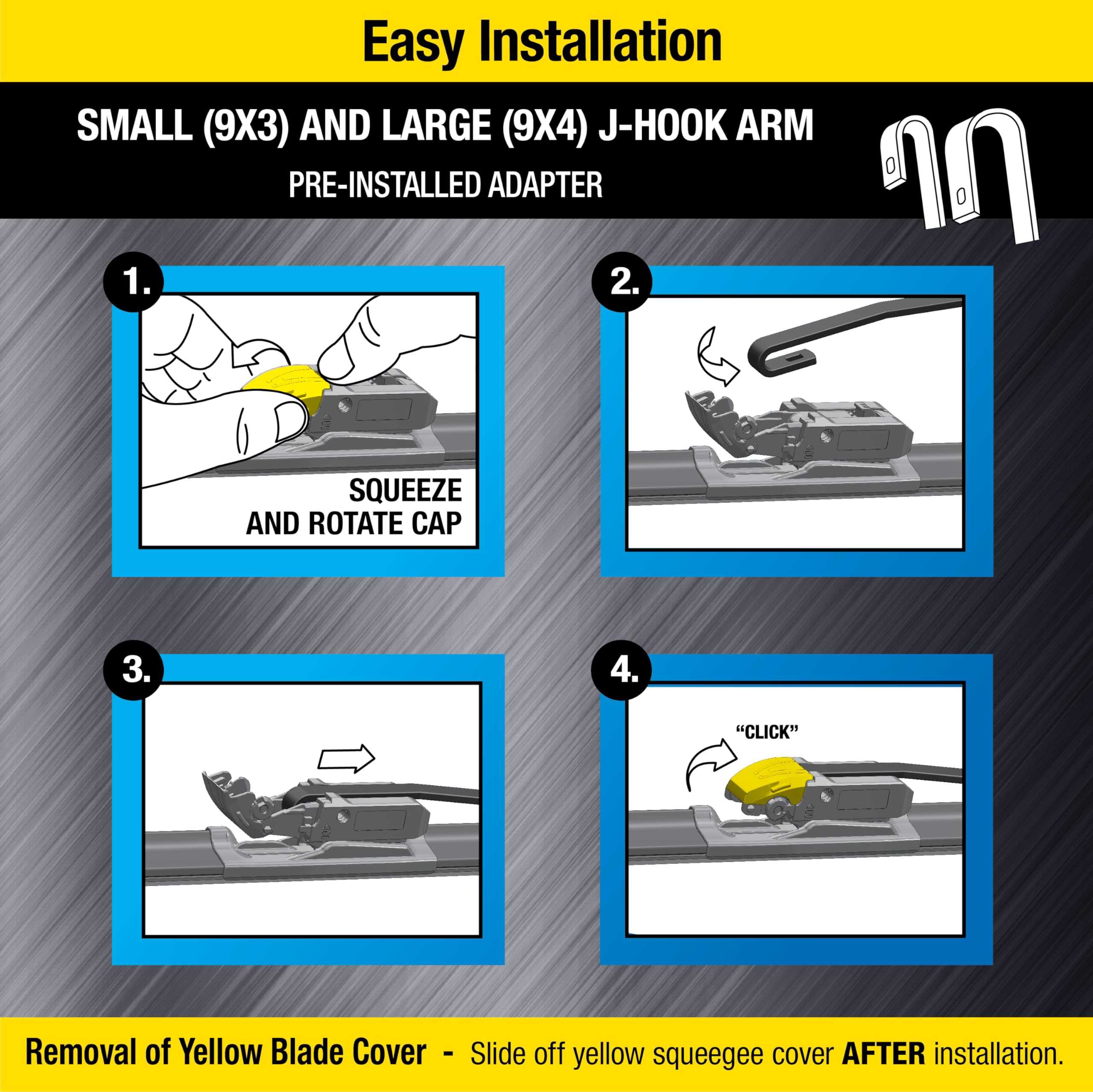 Rain-X 870116 Truck & Suv Rugged Series Premium Wiper Blades, 16 Inch Windshield Wipers (Pack Of 1), Automotive Replacement Wind