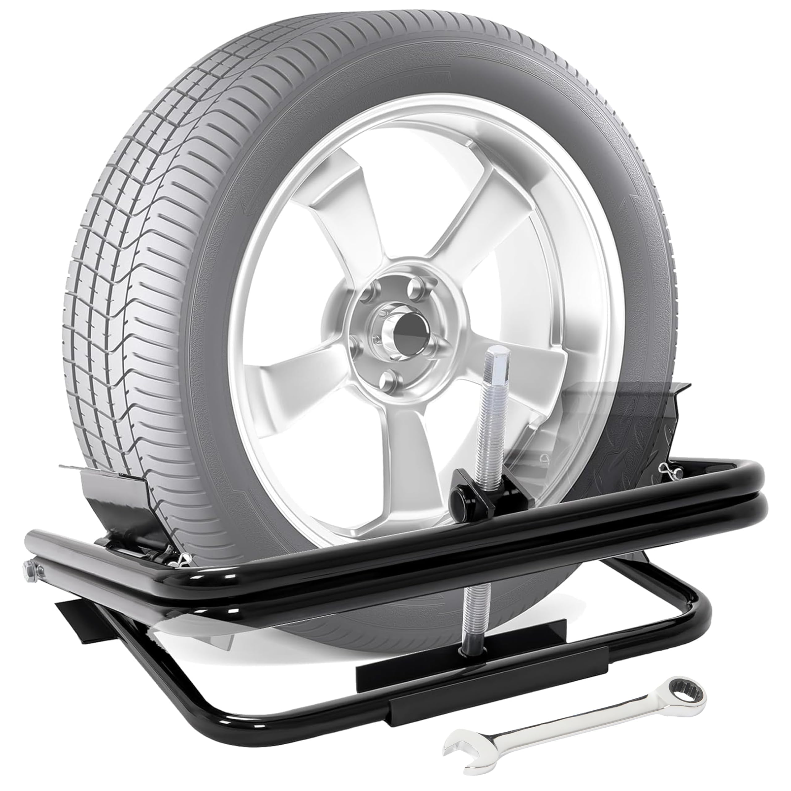 KUAFU Light Trailer Tire Leveler with Ratchet Wrench Compatible with Light RV Trailers Camper Van Truck Fits Most Trailers with 