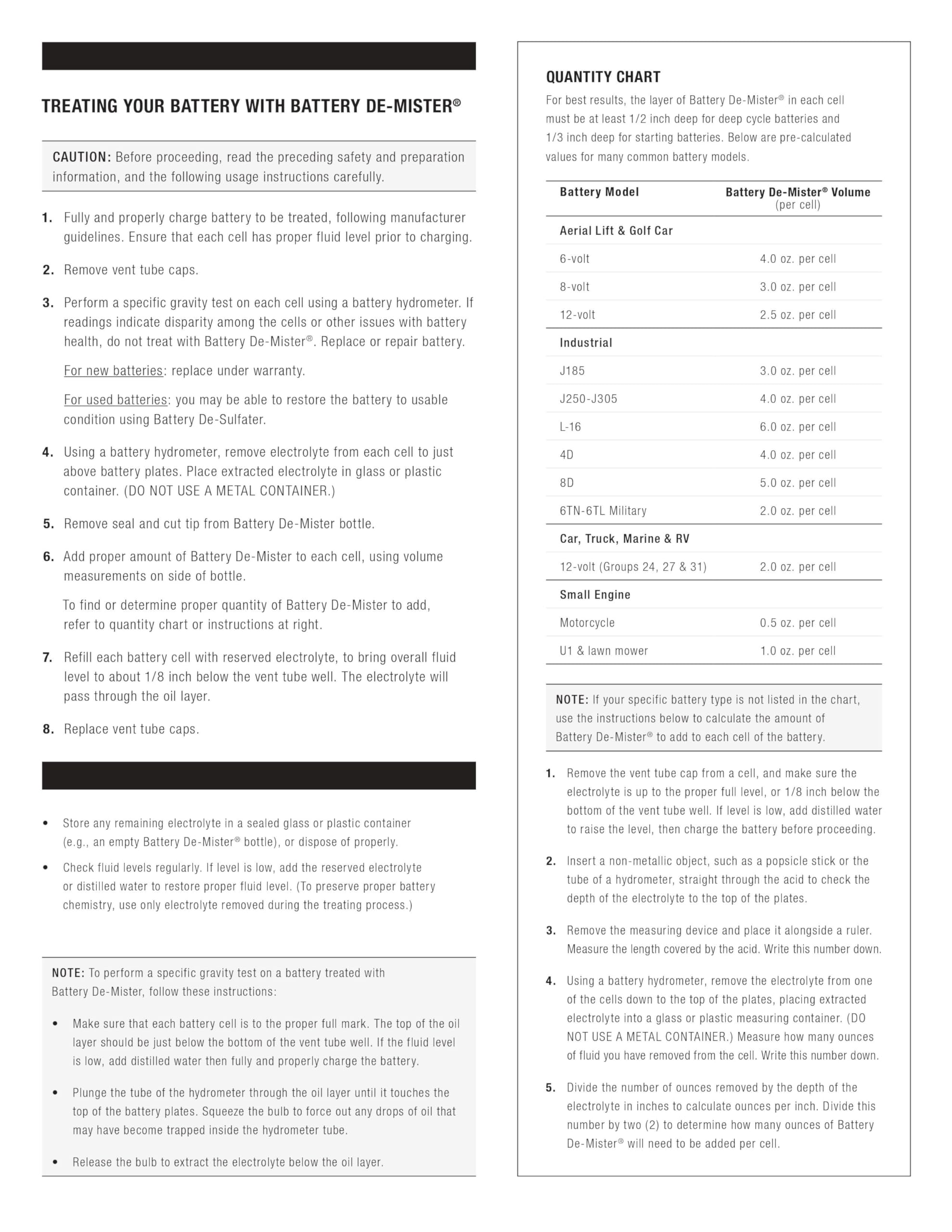 Thermoil De-Mister Eliminates Golf Cart Battery Corrosion Greatly Extends Battery Life Greatly Reduces Water Consumption & Toxic