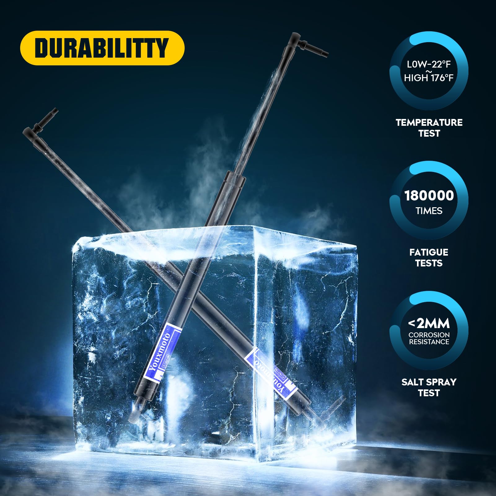 Rear Liftgate Lift Supports Struts Shocks Gas Charged Spings 4699 for Jeep Grand Cherokee 1999-2004,Pack of 2