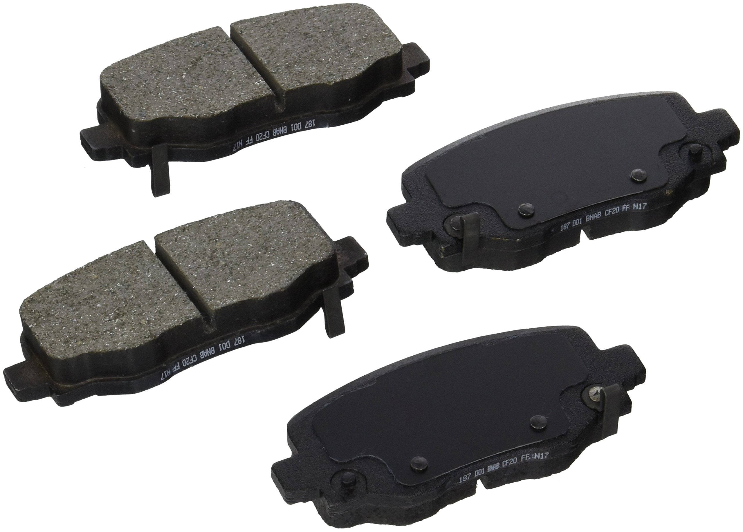 BOSCH BE1734H Blue Ceramic Disc Brake Pad Set With Hardware - Compatible With Select Chrysler 200; Jeep Cherokee; REAR