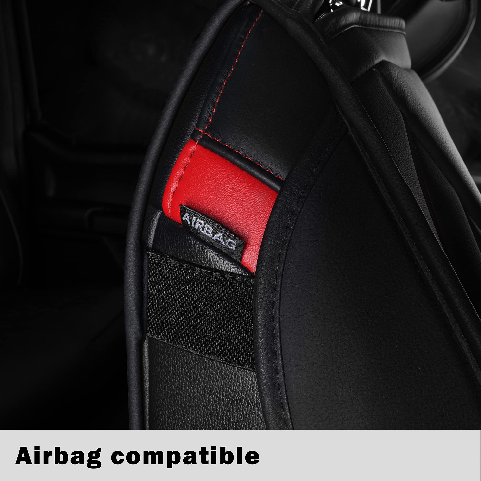 Luckyman Club 5 Car Seat Covers Full Set With Waterproof Faux Leather Universal Fit For Rav4 Accord Altima Tacoma Rogue Cx5 Crv