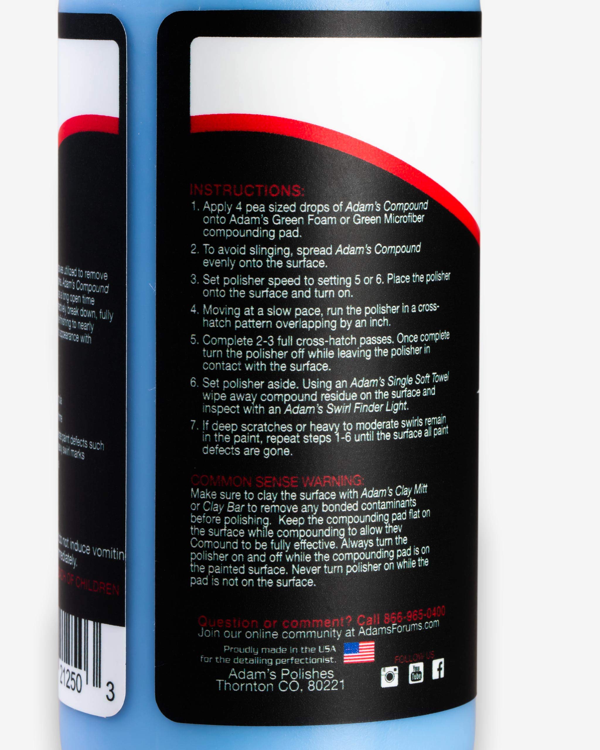 Adam'S Polishes 2-Step Polishing System - Silicone-Free, Body Shop Safe Formula - Quick, Professional Correcting And Polishing R