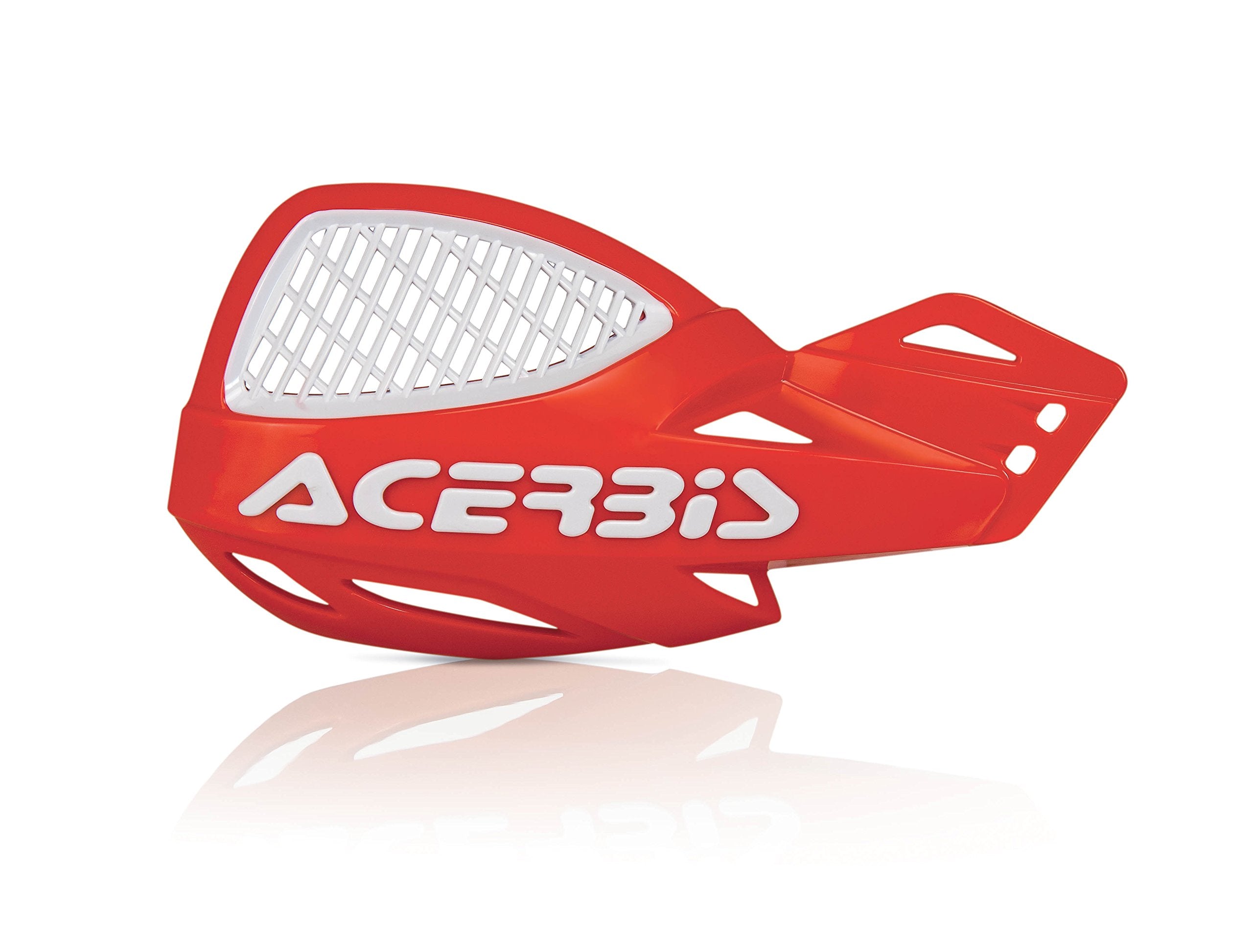 Acerbis Uniko Mx Vented Handguards (Red/White)