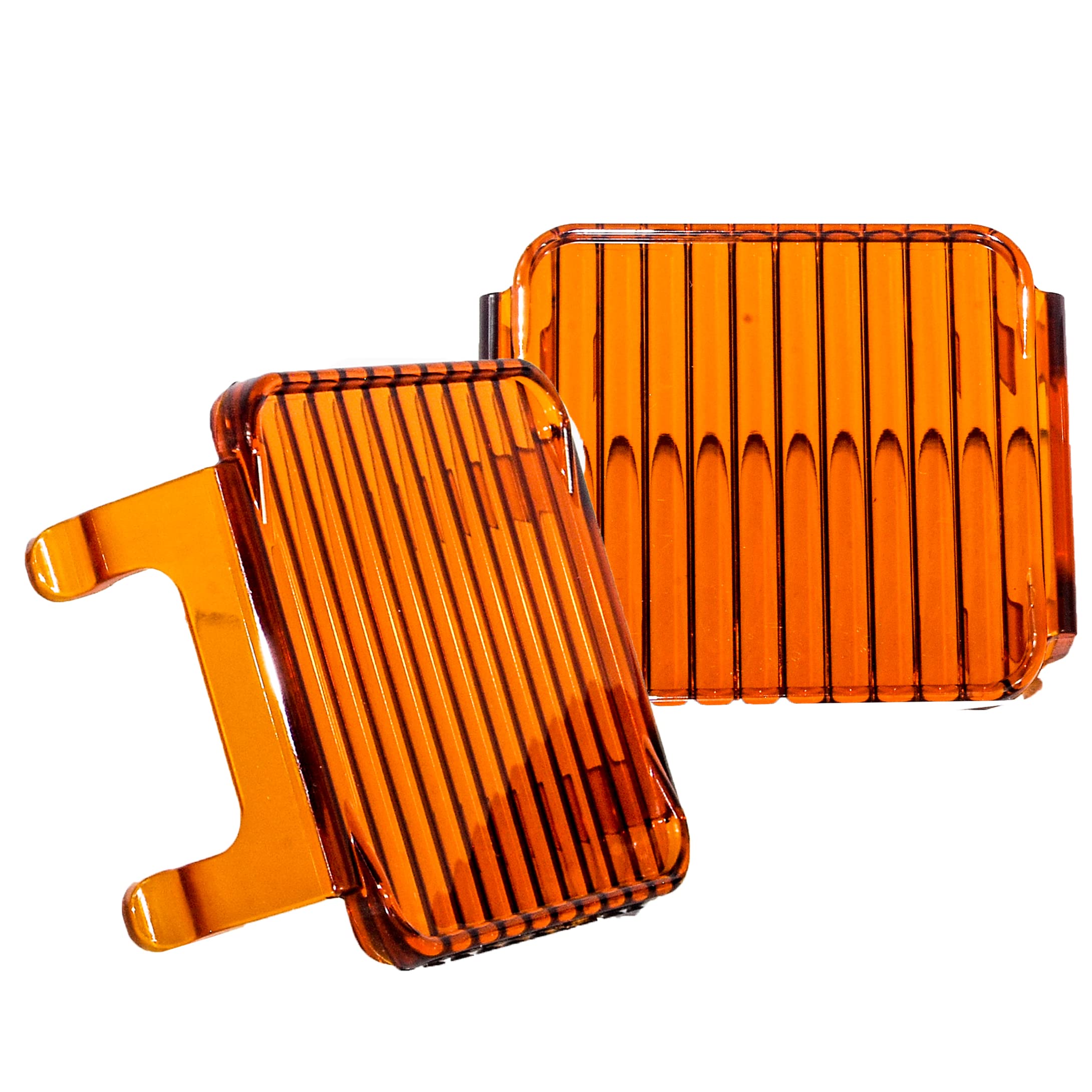 Oz-Usa 3'' Amber Diffused Flood Lens Cover For Pod Cube Lights Fog Dust Off Road Motorcycle Truck 4X4 Suv Atv (1 Pair)