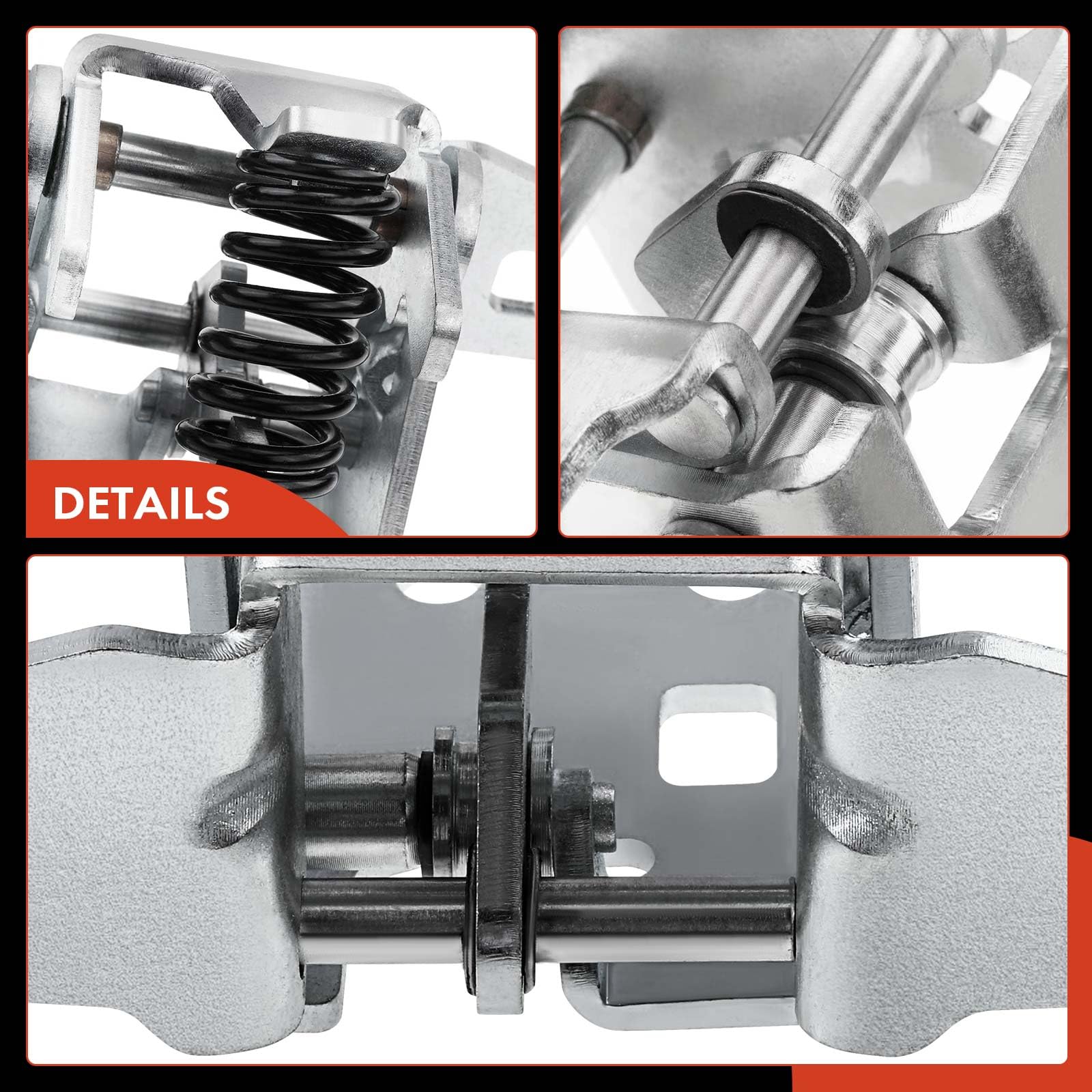 A-Premium Upper Door Hinge Front Left Driver Side Compatible with Dodge Dakota 2005-2010, Ram 1500 Ram 2500 Ram 3500 Ram 4500 Ram 5500 & Ram Dakota 2011, Replace# 55275631AB, 55275631AA, 55112145AA