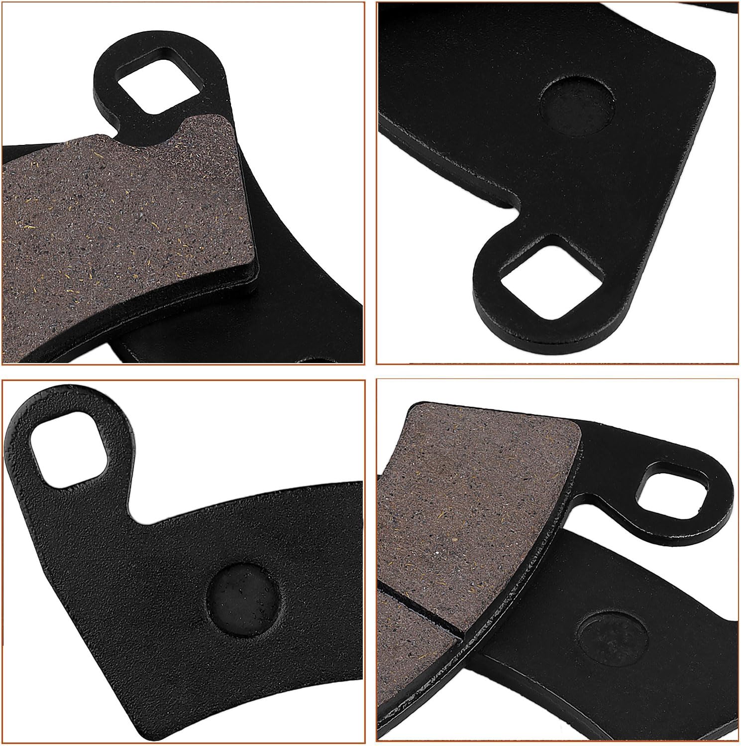 Front & Rear Brake Pads For Polaris Ranger 800 Rzr 900 Xp Ranger 900 700 570 Ranger 900 Xp Ranger 800 Xp Ranger Crew 500 Rzr 4 800 Ranger 700 Xp