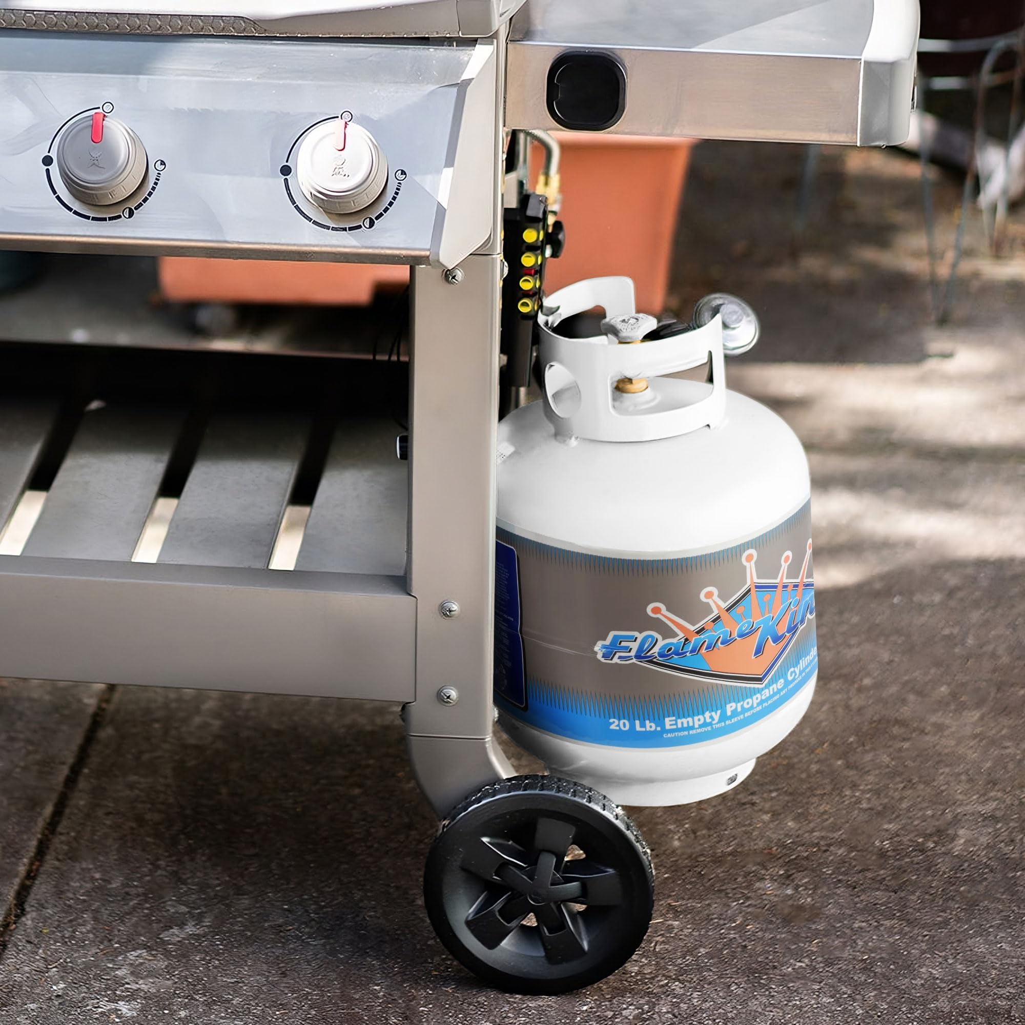 Flame King Ysn Imports Manchester Tank & Equip 10504 Grill Propane Tank, 20 Lb