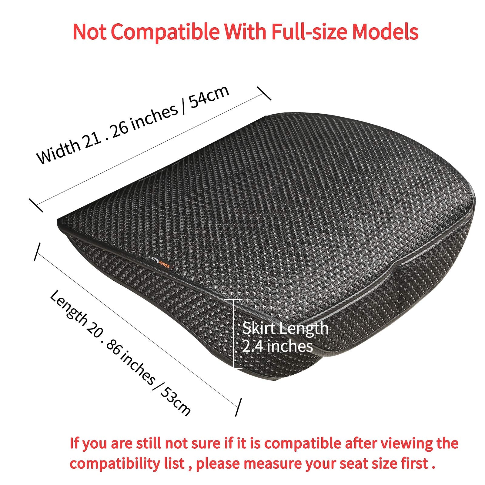 Auto Newer 2 Pcs Breathable Universal Four Seasons Car Seat Covers,Luxury Car Seat Cushion,Protectors For Front Seat Bottoms,Com