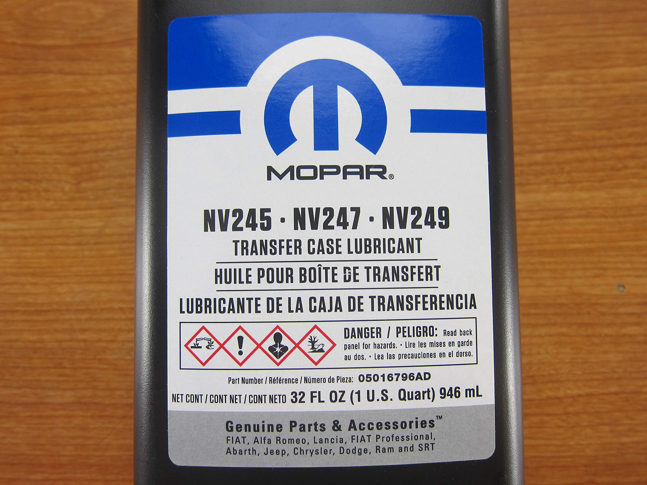 Mopar Two Quarts Of Lubricant For Nv245 Nv247 Nv249 Transfer Cases New Oem