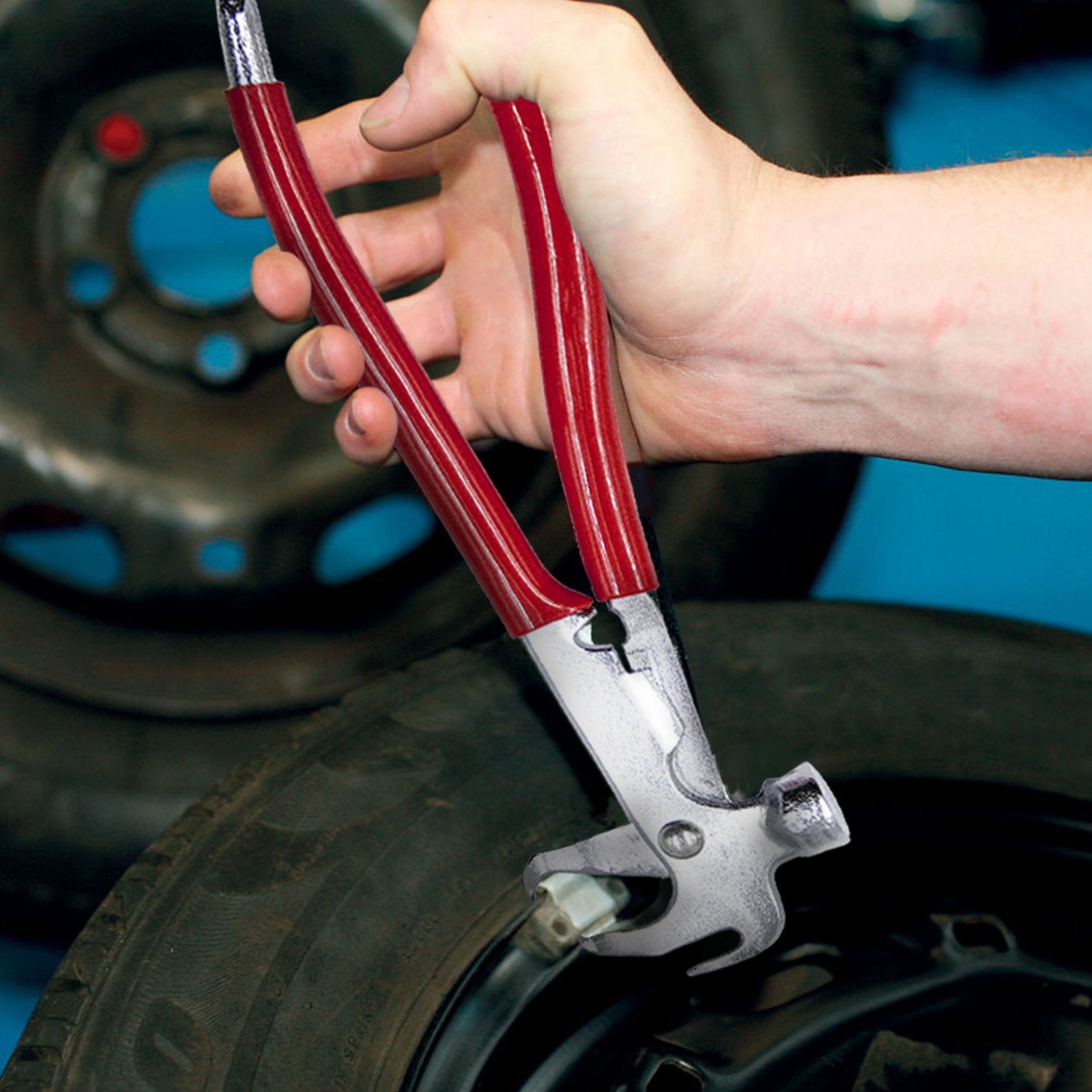 Ckauto Wheel Balancing Weight Plier Hammer Tool, Wheel Weights Clip On