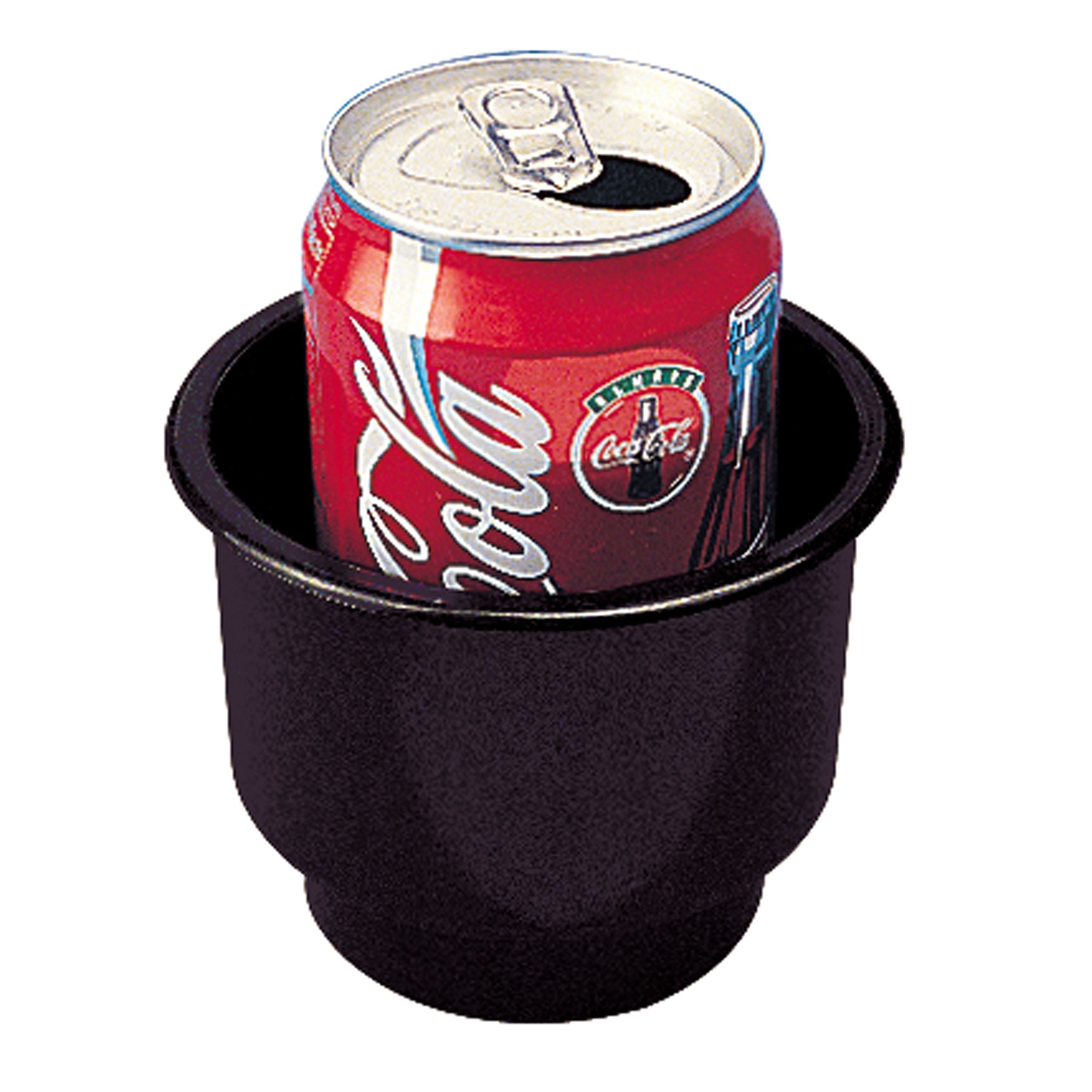 Sea-Dog 588060 Flush Mount Combo Drink Holder with Drain Holes - Black, 3-5/8&quot; ID x 3-1/4&quot; D