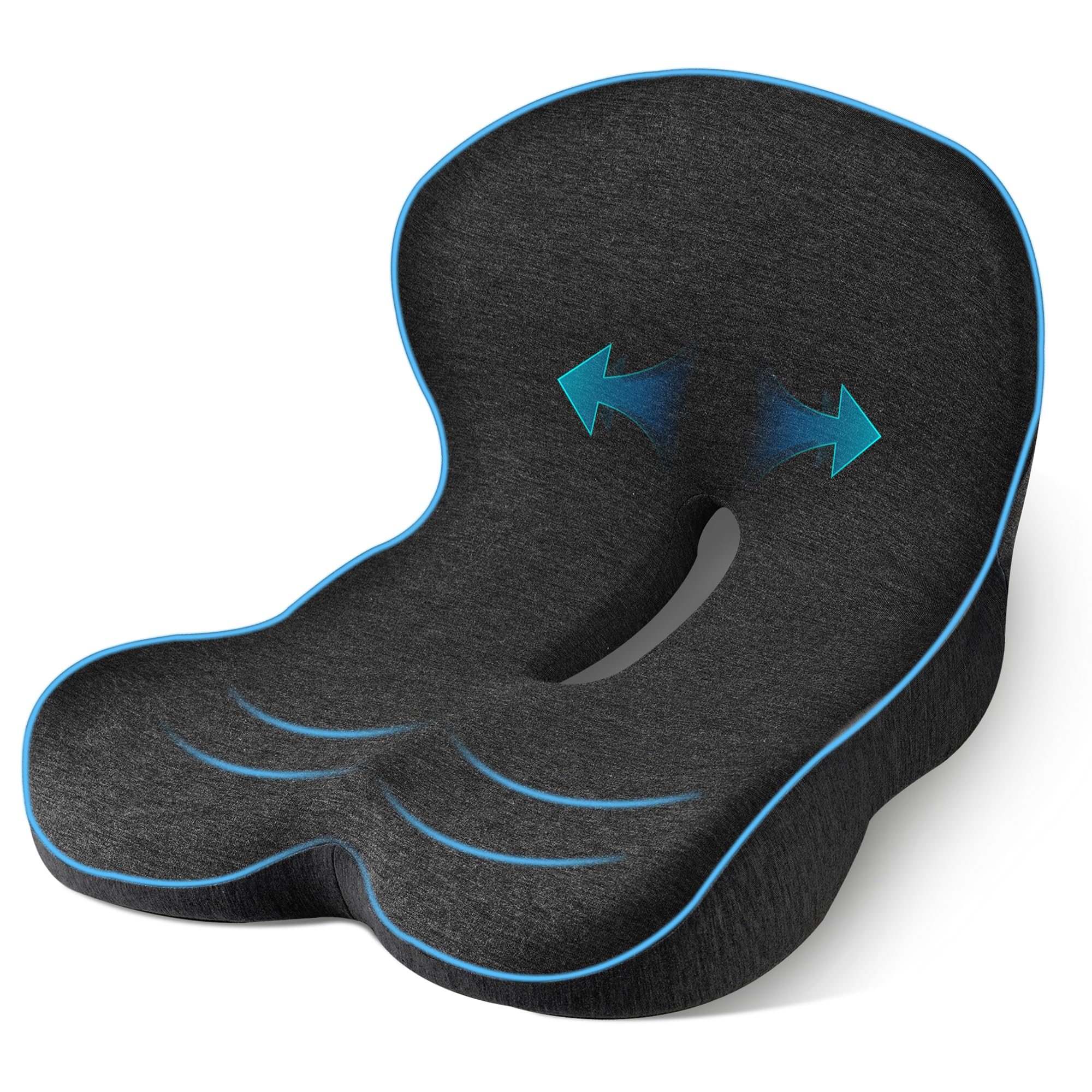 Leqsdijk Trucker Seat Cushions For Long Sitting, Semi Truck Seat Cushion With Lumbar Support, Truck Seat Cushion For Back Pain A