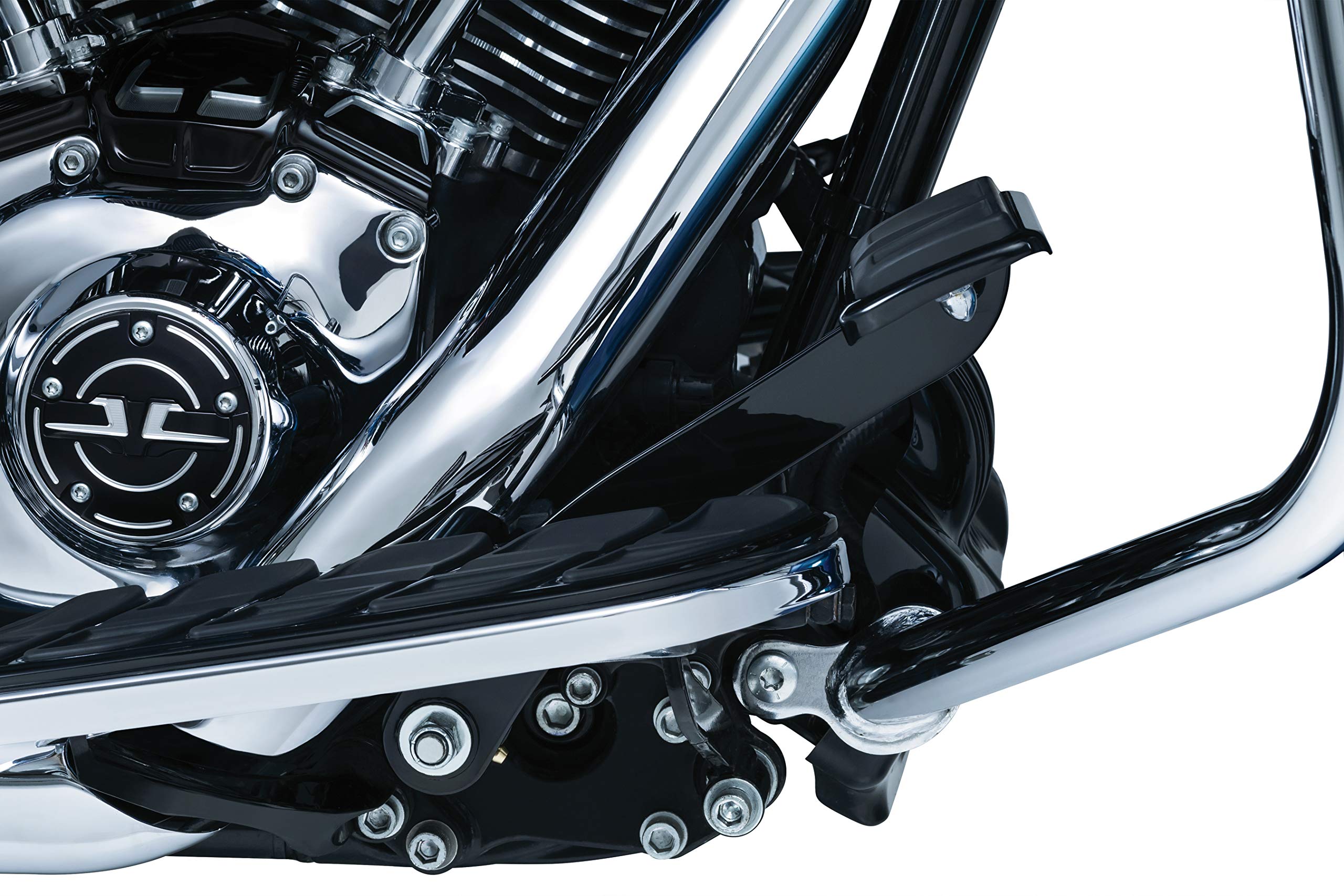 Kuryakyn 9671 Gloss Black Extended Brake Pedal Without Fairing Lowers: 2014-19 Harley-Davidson Touring and Trike Motorcycles