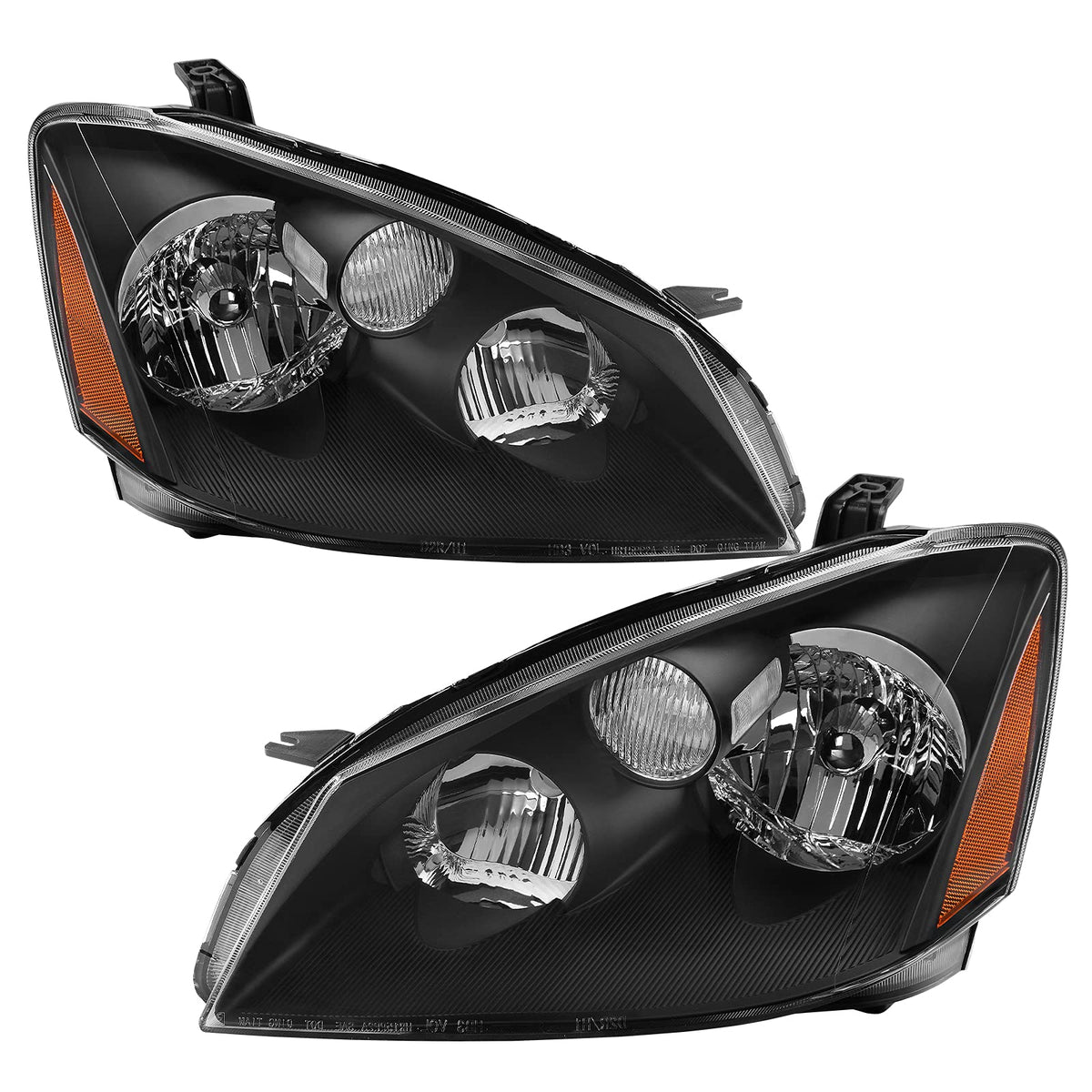 Autosaver88 Headlights Assembly Compatible With 2010 2011 2012 Altima 4-Door Sedan Headlamp Replacement Chrome Housing Clear Len