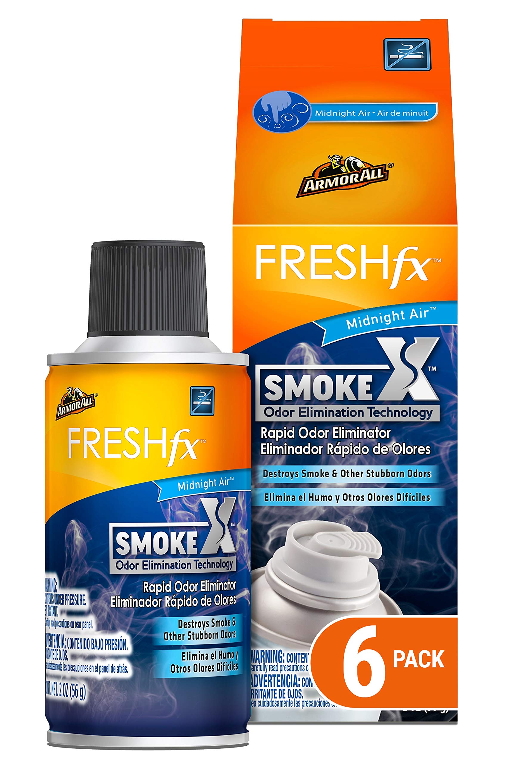 Armor All Smoke X Car Air Freshener And Purifier - Odor Eliminator (Pack Of 6)