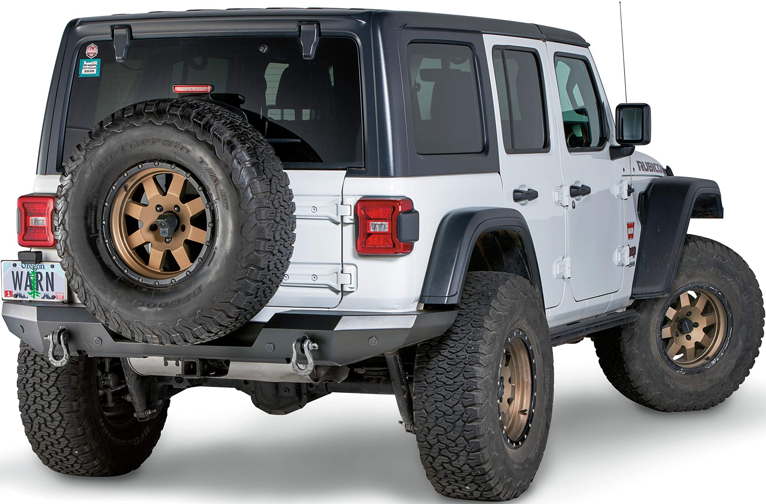 Warn 102410 Jeep Jl Elite Rear Bumper, Not Tire Carrier Compatible