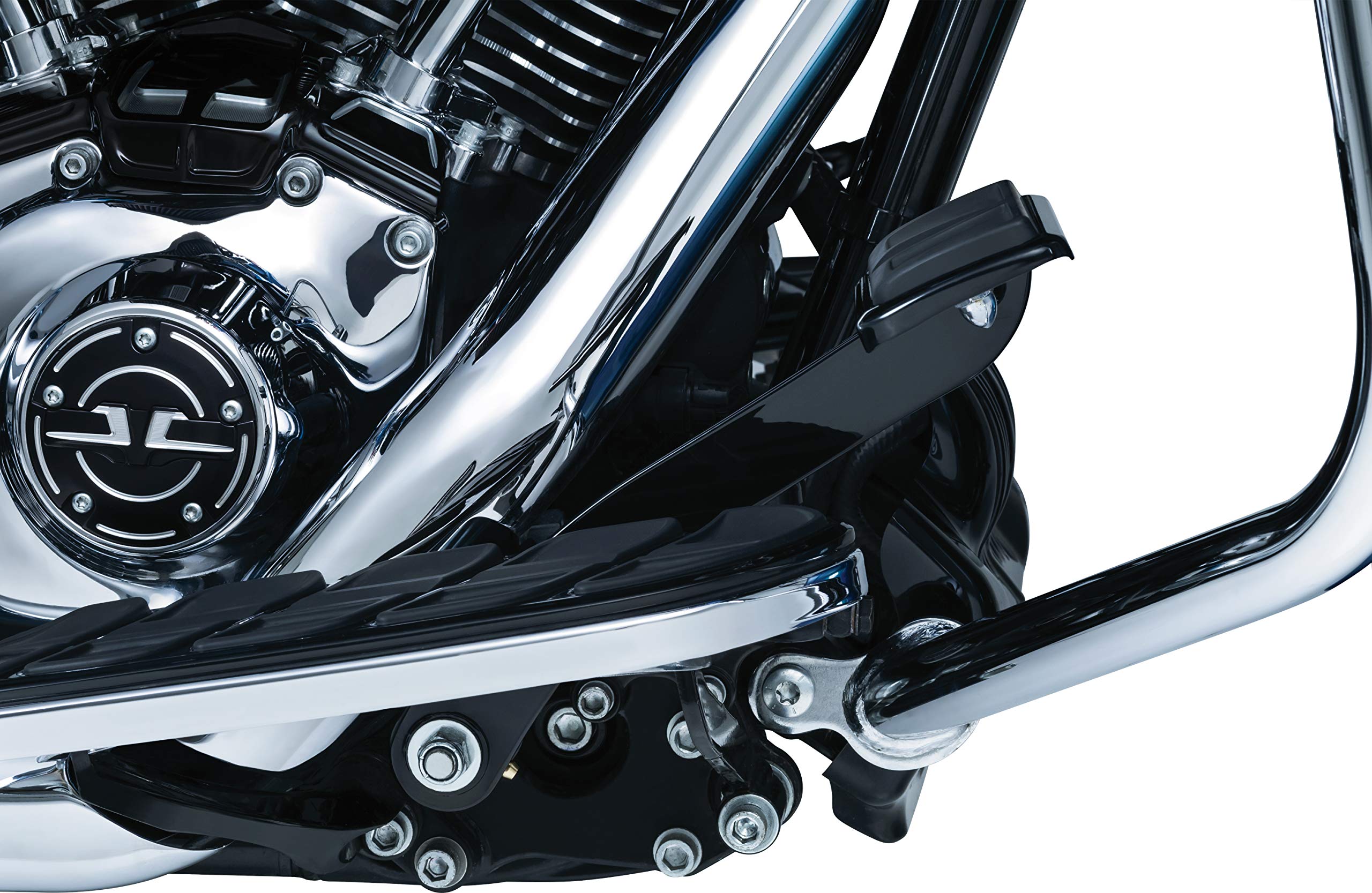 Kuryakyn 9671 Gloss Black Extended Brake Pedal Without Fairing Lowers: 2014-19 Harley-Davidson Touring and Trike Motorcycles