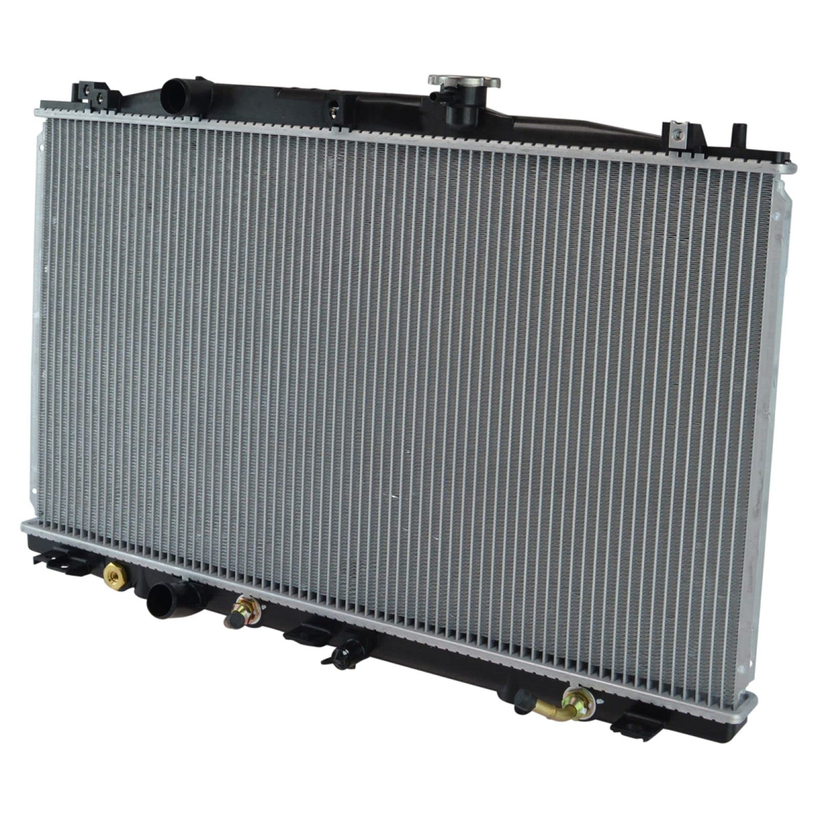 Trq Radiator Assembly Aluminum Core Compatible With 03-07 Honda Accord Cu2599 Cu2797 Ho3010187 Ho3010203 Ho3010206