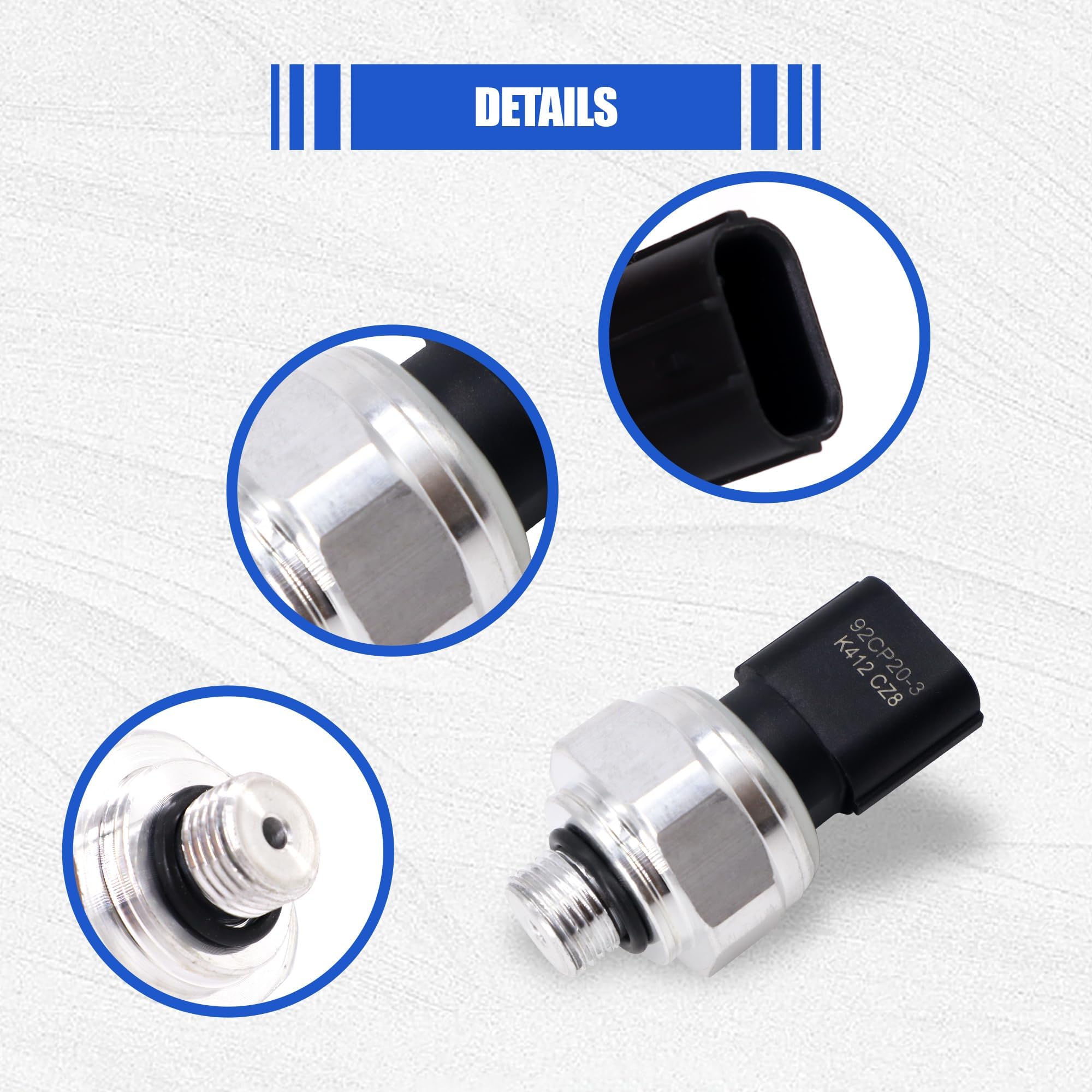 Hisport 80450T2Fa01 A/C Pressure Sensor Switch - Pressure Transducer Compatible With Acura Ilx Mdx Nsx Rdx Rl Tl Tlx Tsx Zdx, Ho