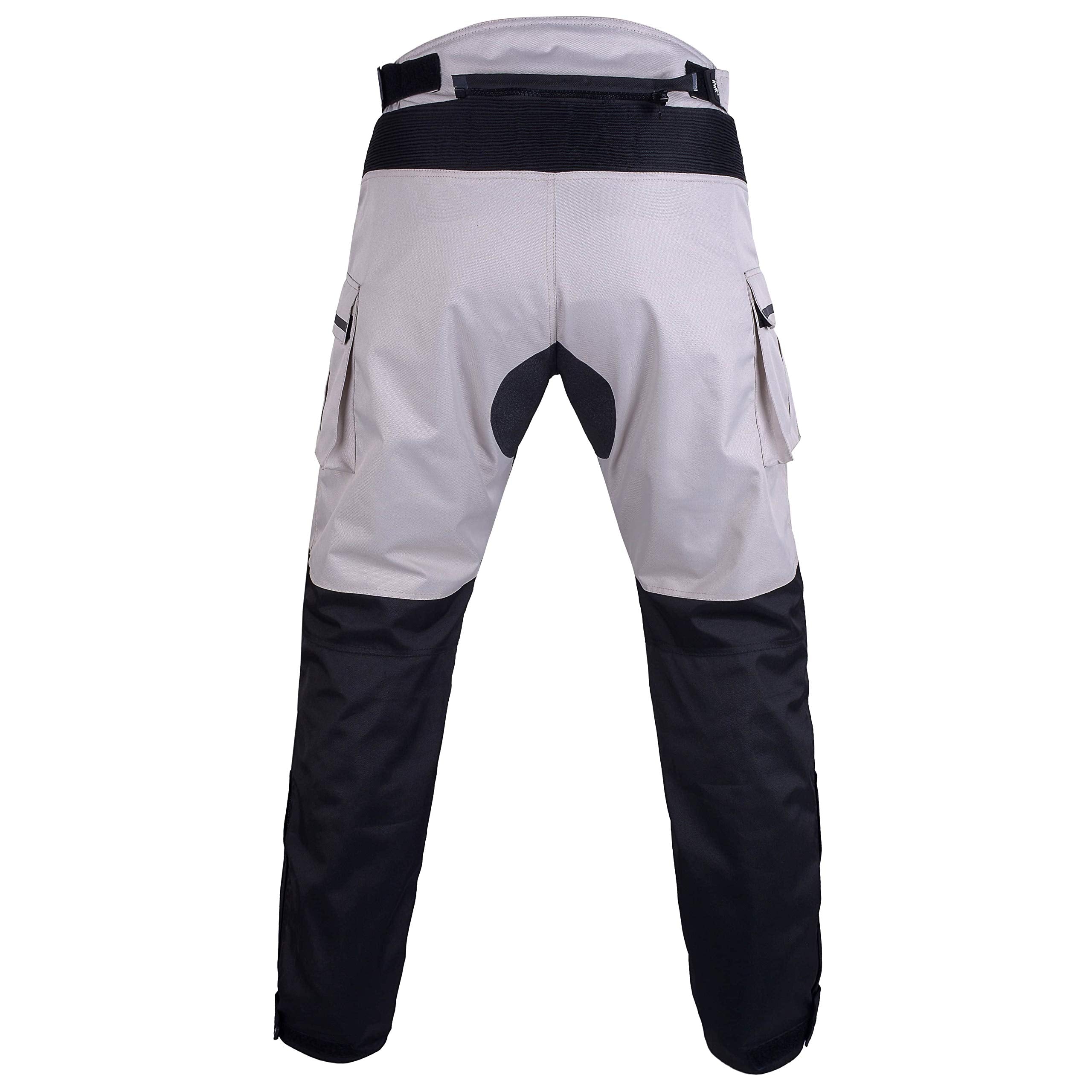 Hwk Motorcycle Pants Cargo Pants Work Pants For Men Dirt Bike Adventure Dualsport Racing Riding Rain Waterproof Pant Hi-Vis 4-Se