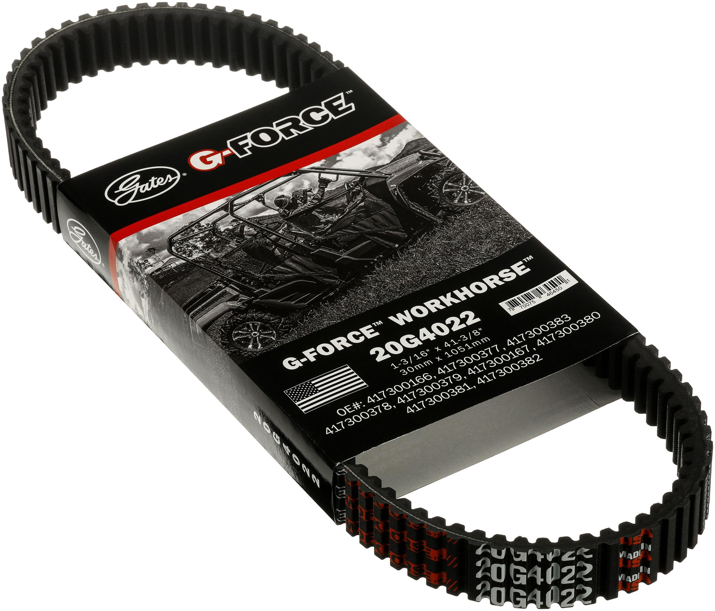 Gates 20G4022 G-Force Workhorse Continuously Variable Transmission (Cvt) Belt