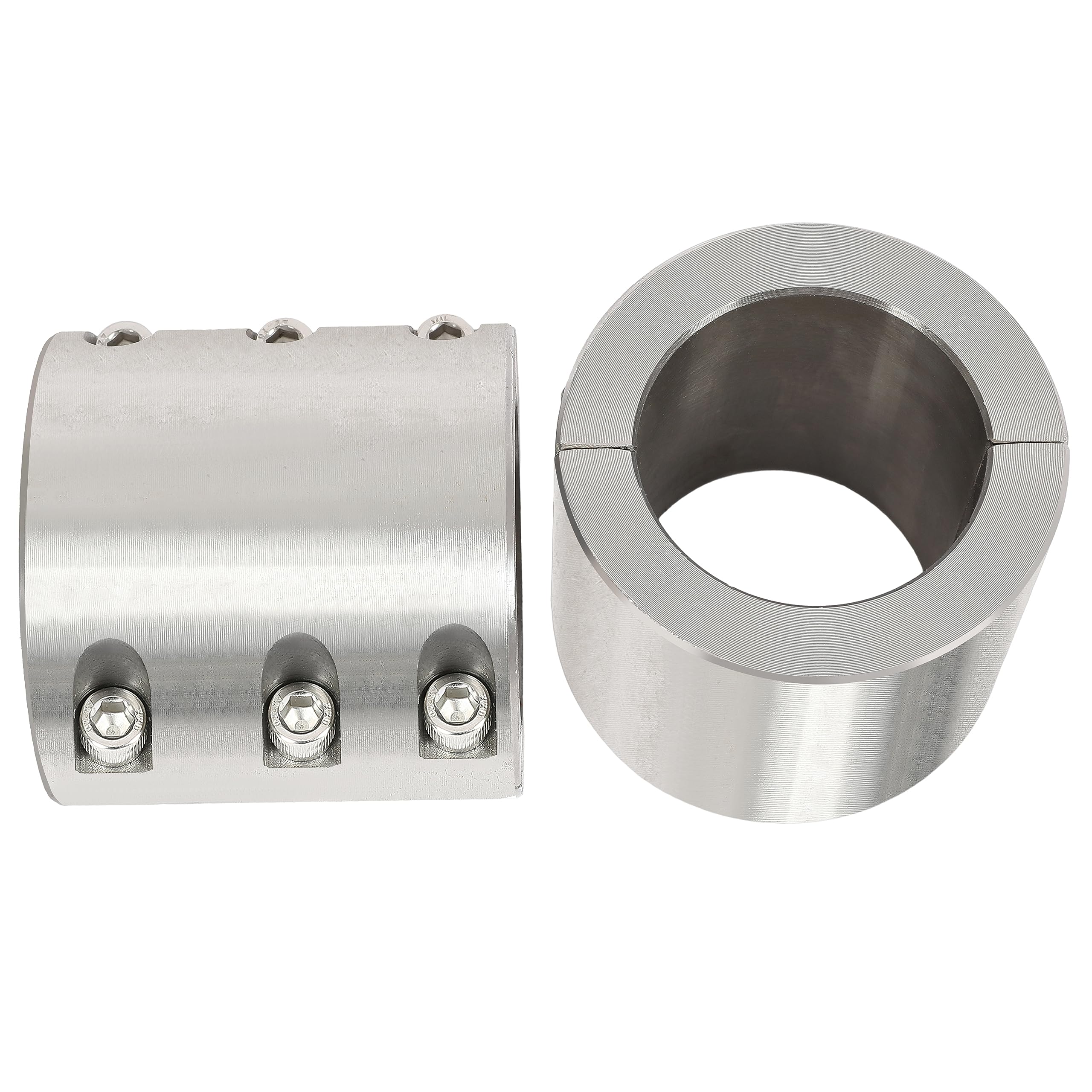 HECASA 2'' Split Collar Tube Clamps Compatible with UTV Roll Bar Connector Weldable Tube Clamps Mounts 2 Pcs