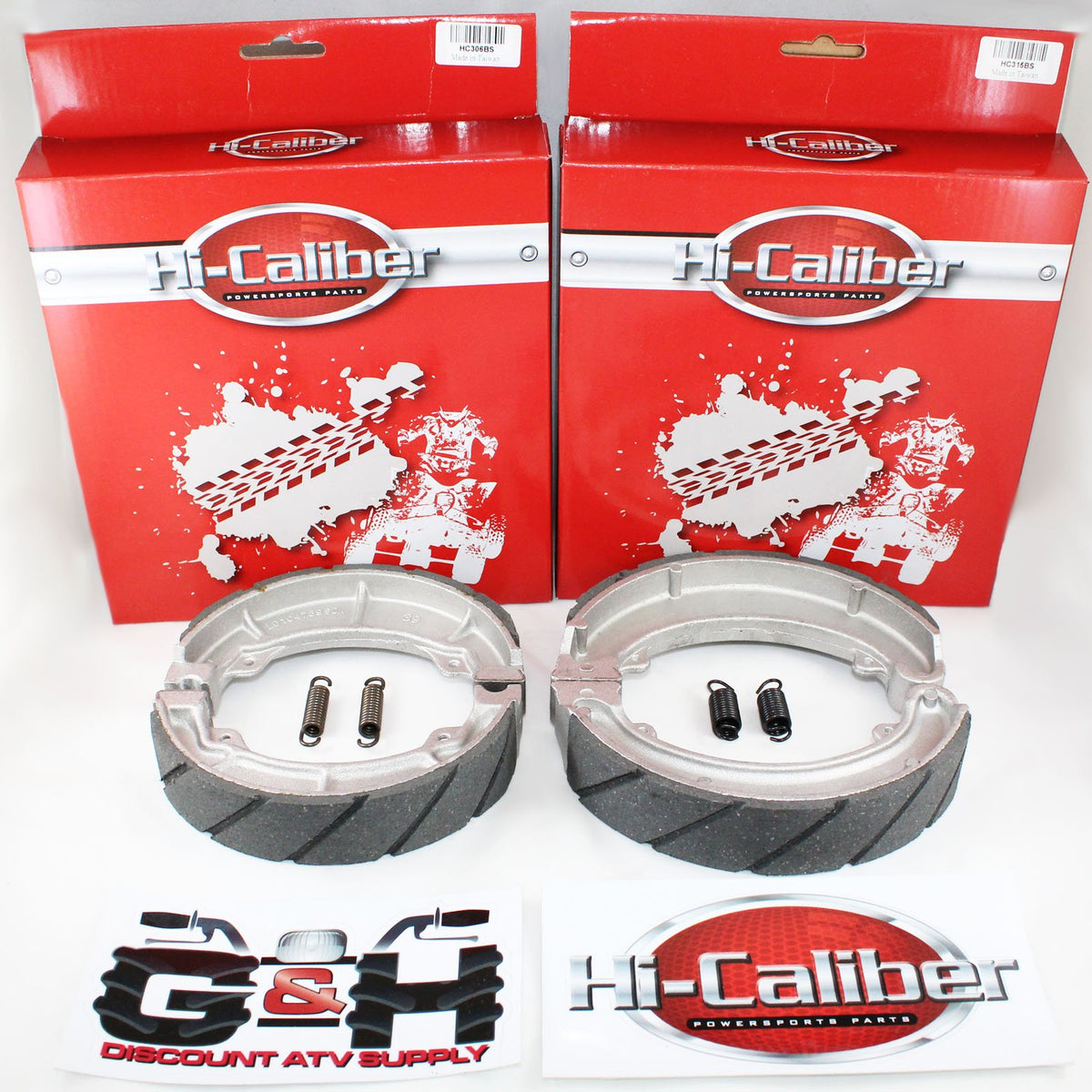 Water Grooved Front And Rear Brake Shoes & Springs For The 1985-1987 Honda Atc 2 WBCARB09X6JHN2R