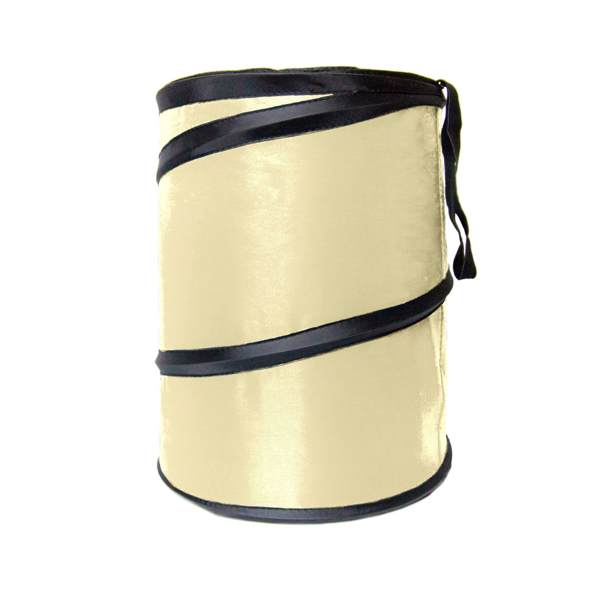 FH Group Automotive Waterproof Portable Collapsible Large Can Garbage Container fits Most Cars,Polyethylene, SUVs, and Trucks Beige Trash
