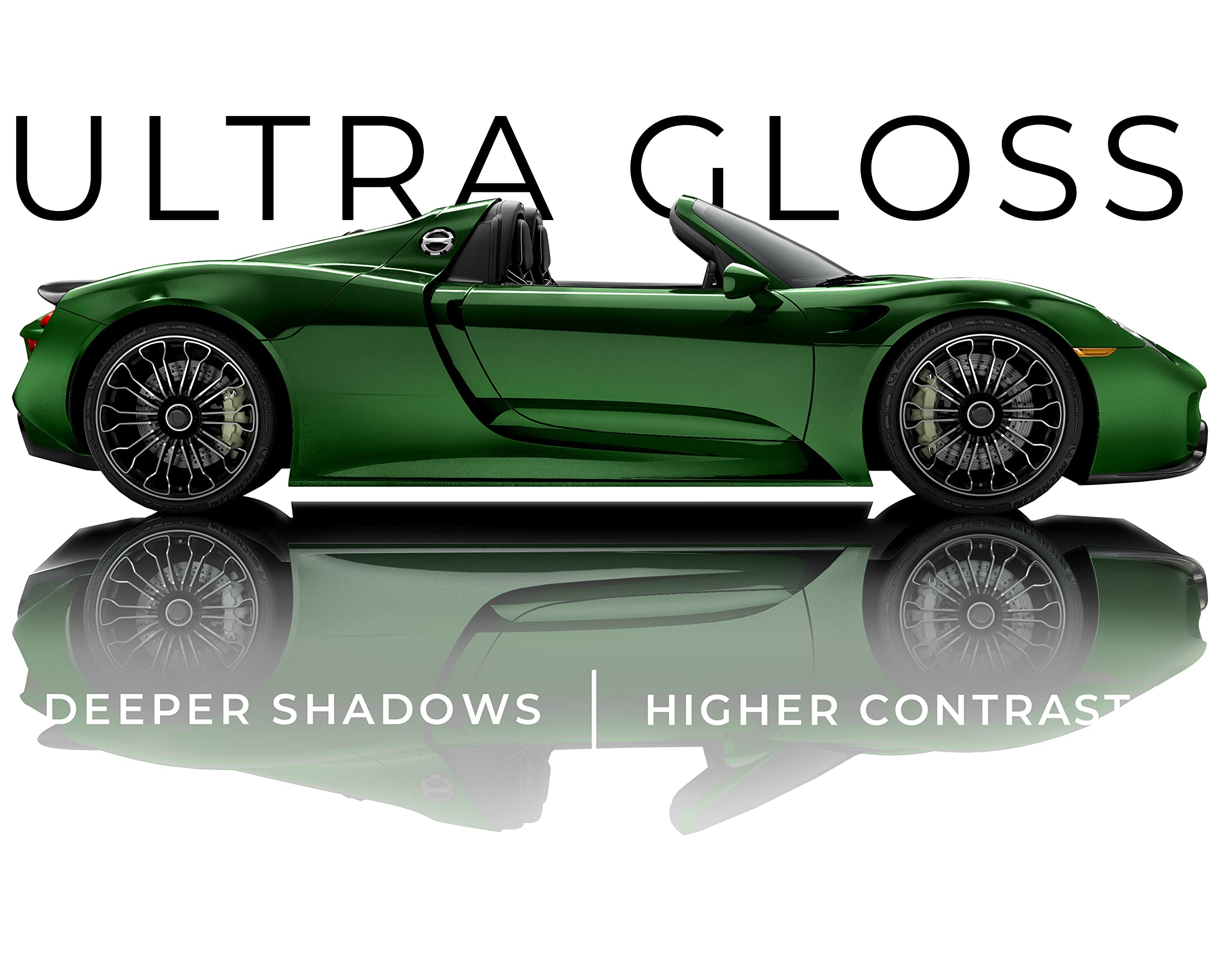 Vvivid+ Ultra Gloss Premium Vinyl Car Wrap Film (3Ft X 5Ft, Gloss Sonoma Green)