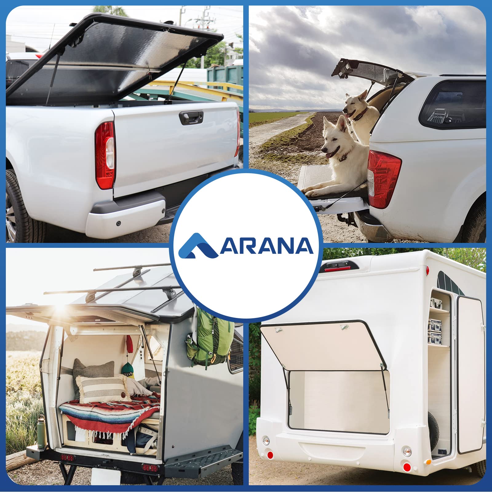 Arana Se244P40S10 24 Inch 40 Lb Gas Struts Spring Shocks Se24Other40 24 Inch 40Lb Lift Support For Rv Side Motorhome Door Camper