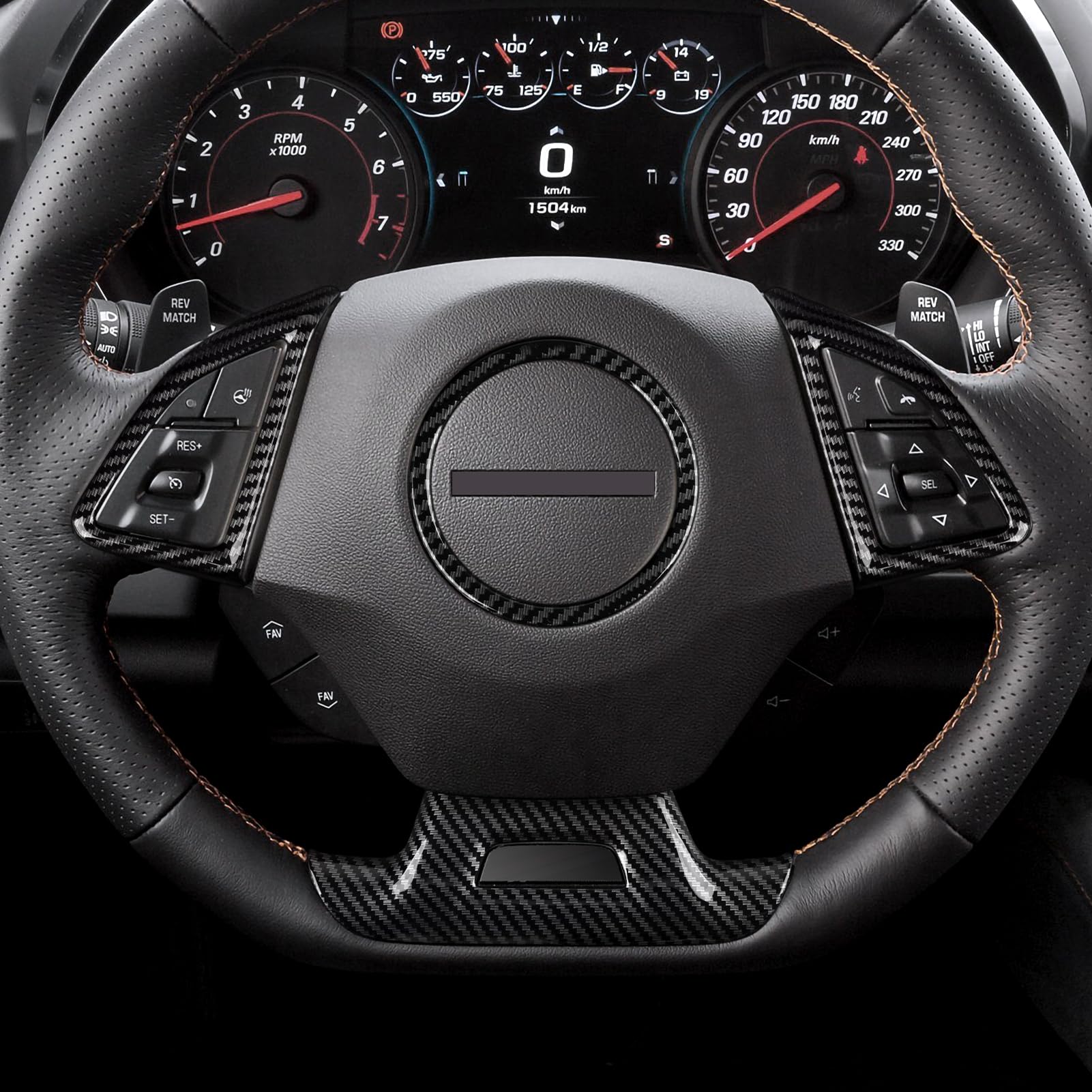 Car ABS Carbon Fiber Decal Bottom Sticker Interior Trim Cover for Chevrolet Camaro ZL1 2016 2017 2018 2019 2020 2021 2022 2023 2