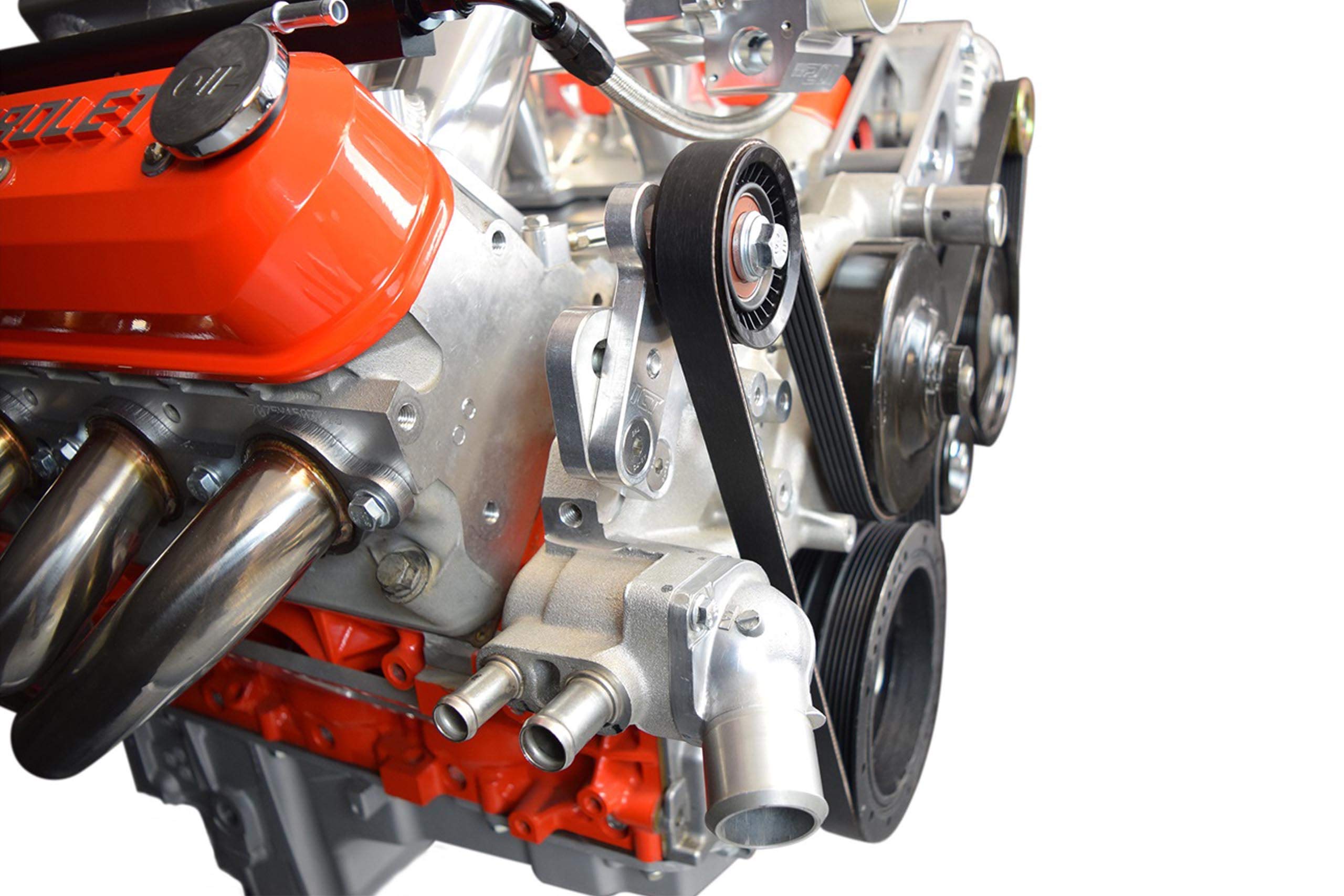 ICT Billet Manual Belt Tensioner with Pulley Compatible with Corvette CTS-V G8 CTSV Z06 LS7 Aluminum LS1 LS2 LS3 LS6 Made in The